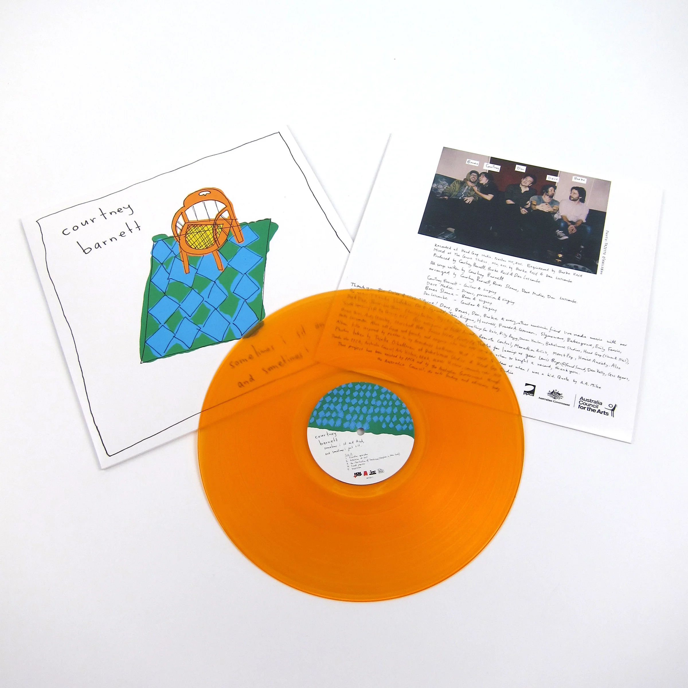 Courtney Barnett: Sometimes I Sit And Think, And Sometimes I Just Sit (Orange Colored Vinyl) Vinyl LP - Image 2