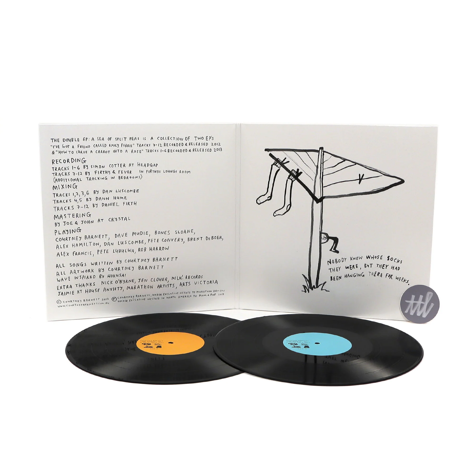 Courtney Barnett: The Double EP - A Sea Of Split Peas Vinyl 2LP - Image 2