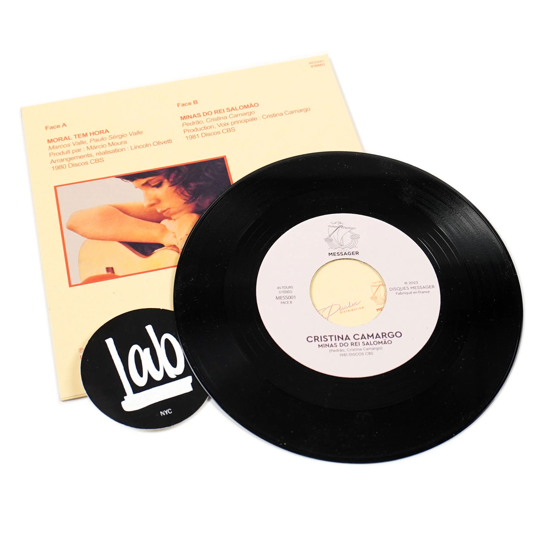 Cristina Camargo: Moral Tem Hora / Minas Do Rei Salomao Vinyl 7" - Image 2