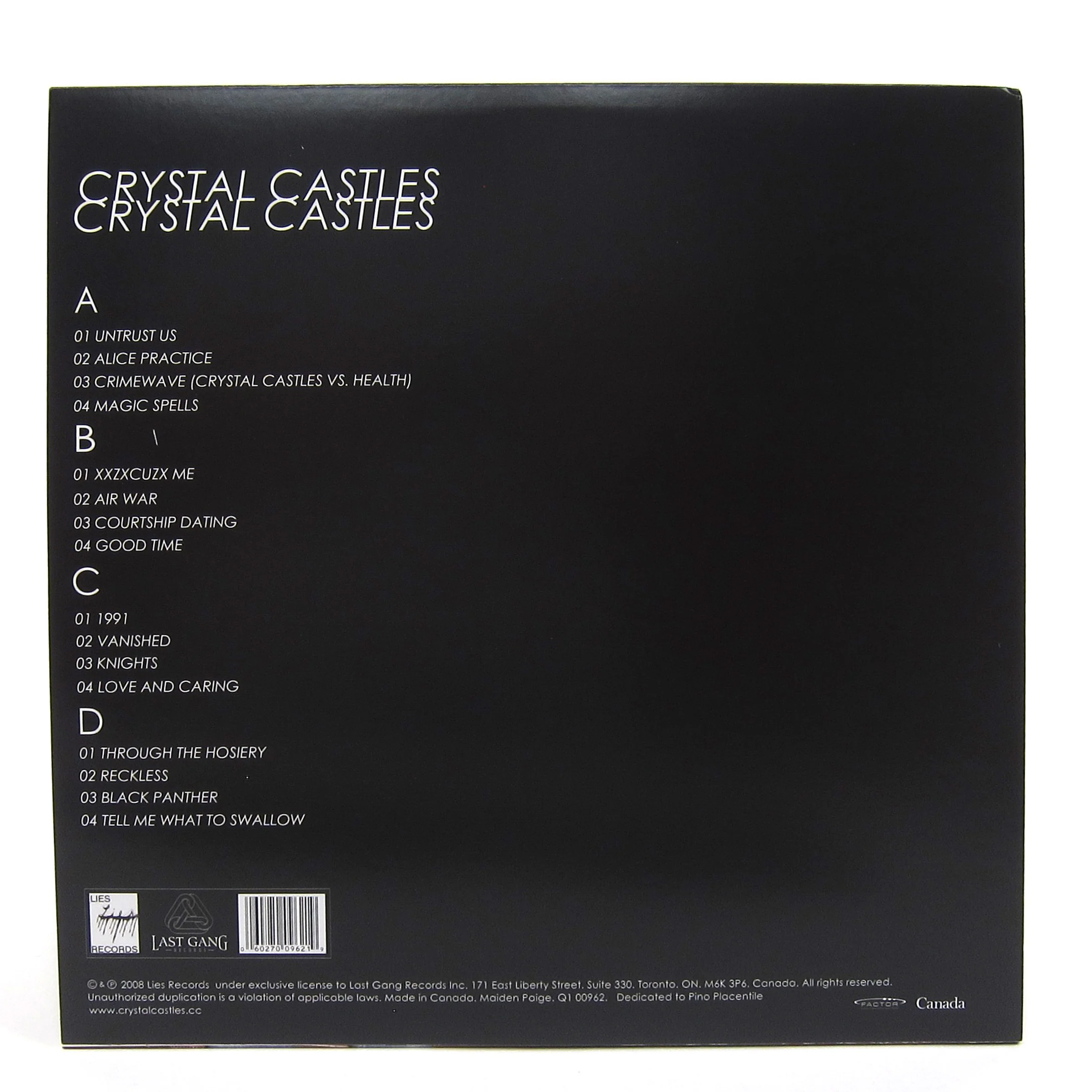 Crystal Castles: Crystal Castles Vinyl 2LP - Image 3