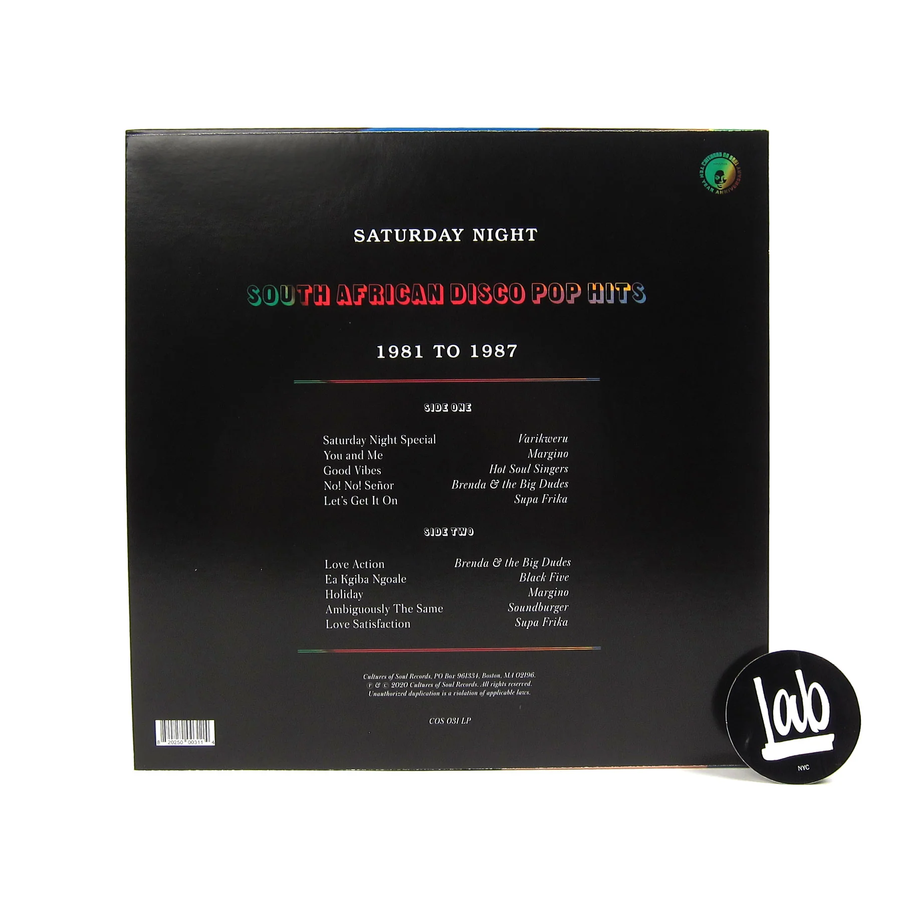 Cultures Of Soul: Saturday Night - South African Disco Pop Hits! Vinyl LP - Image 4