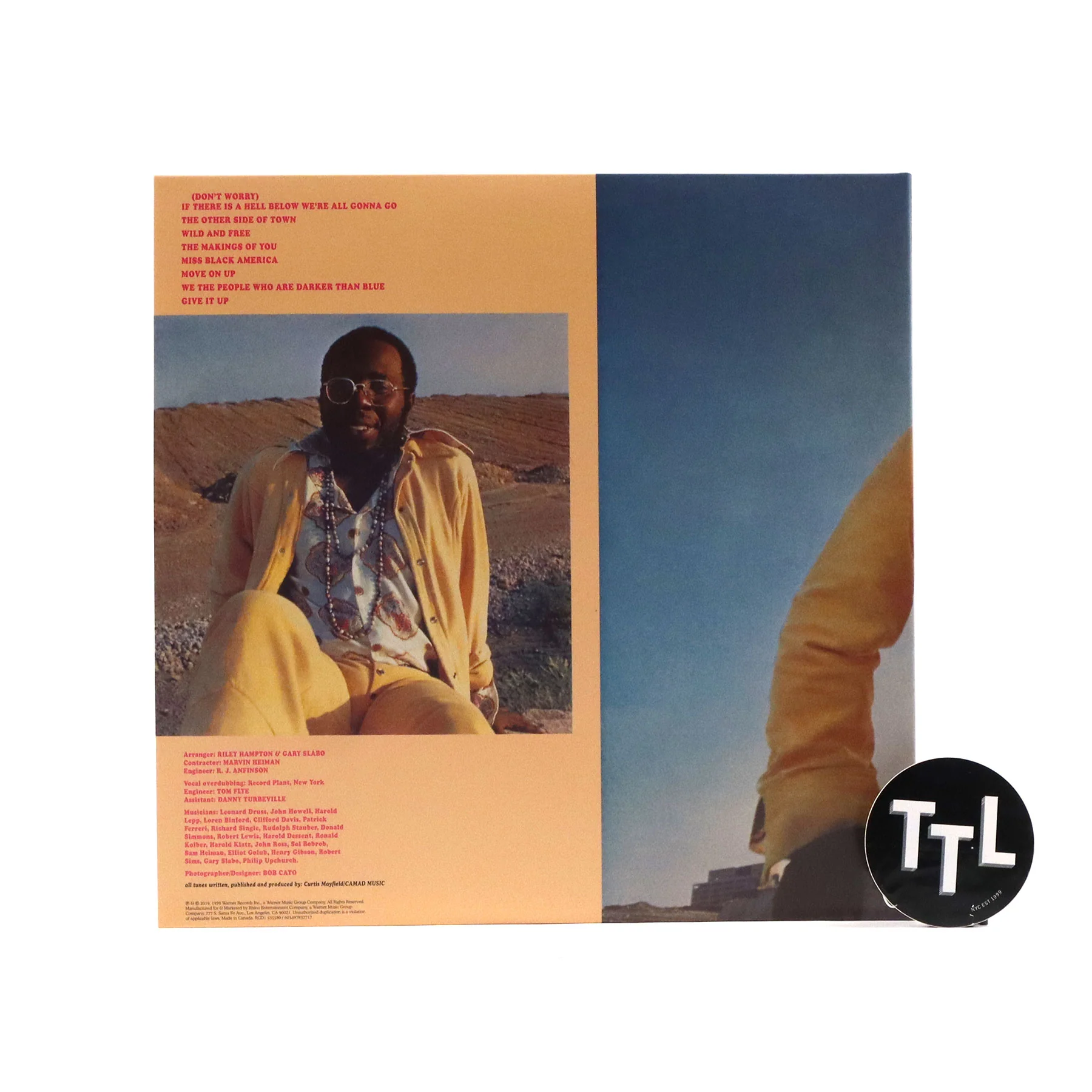 Curtis Mayfield: Curtis (Blue Colored Vinyl) Vinyl LP - Image 3