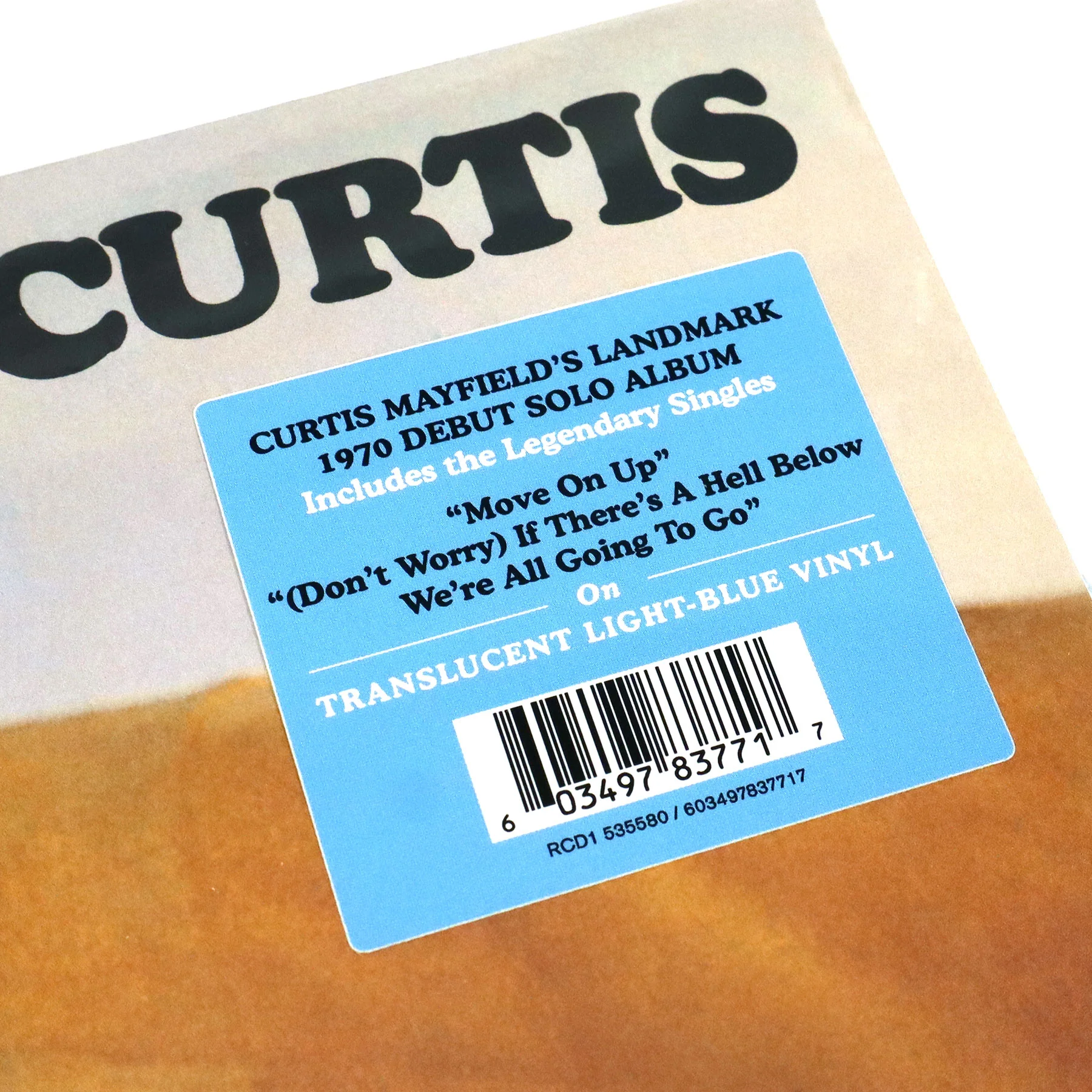 Curtis Mayfield: Curtis (Blue Colored Vinyl) Vinyl LP - Image 4