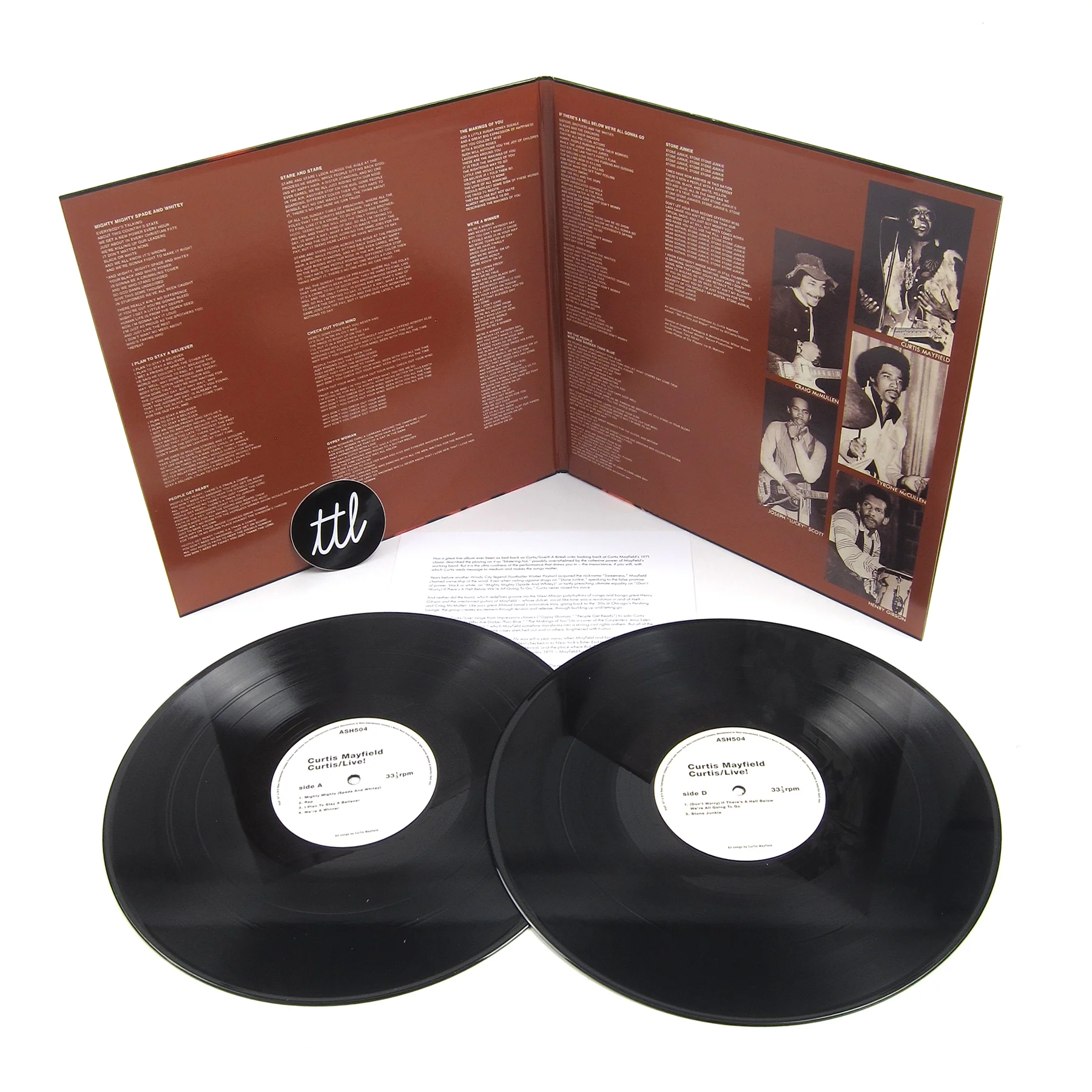 Curtis Mayfield: Curtis / Live! Vinyl 2LP - Image 2