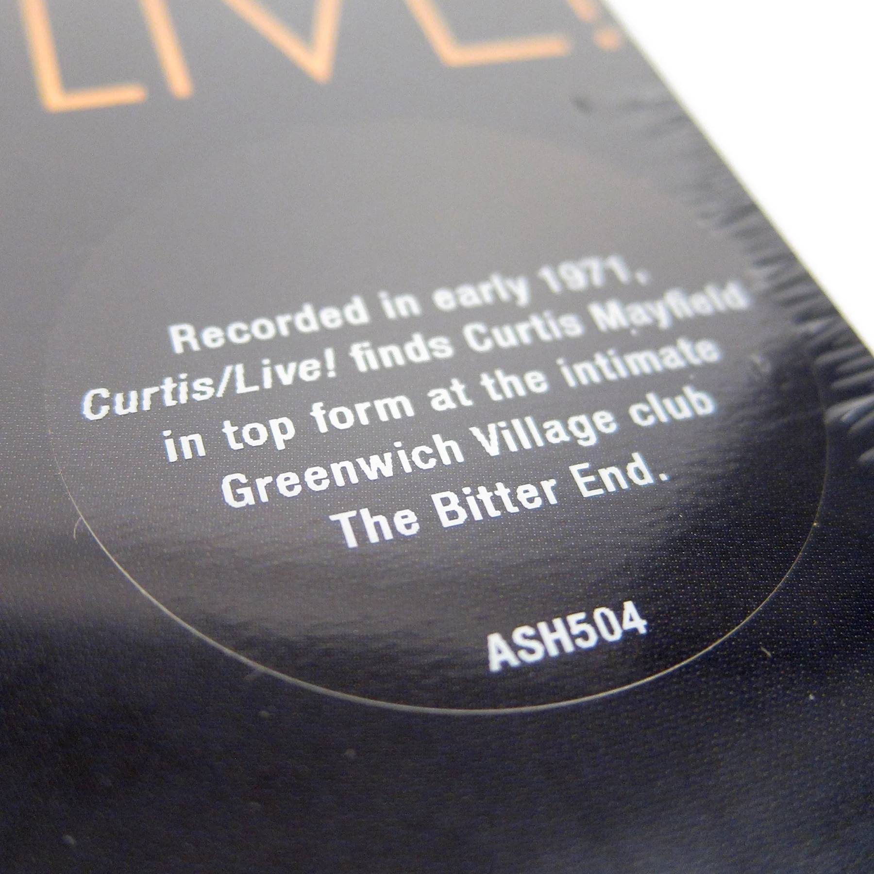 Curtis Mayfield: Curtis / Live! Vinyl 2LP - Image 4
