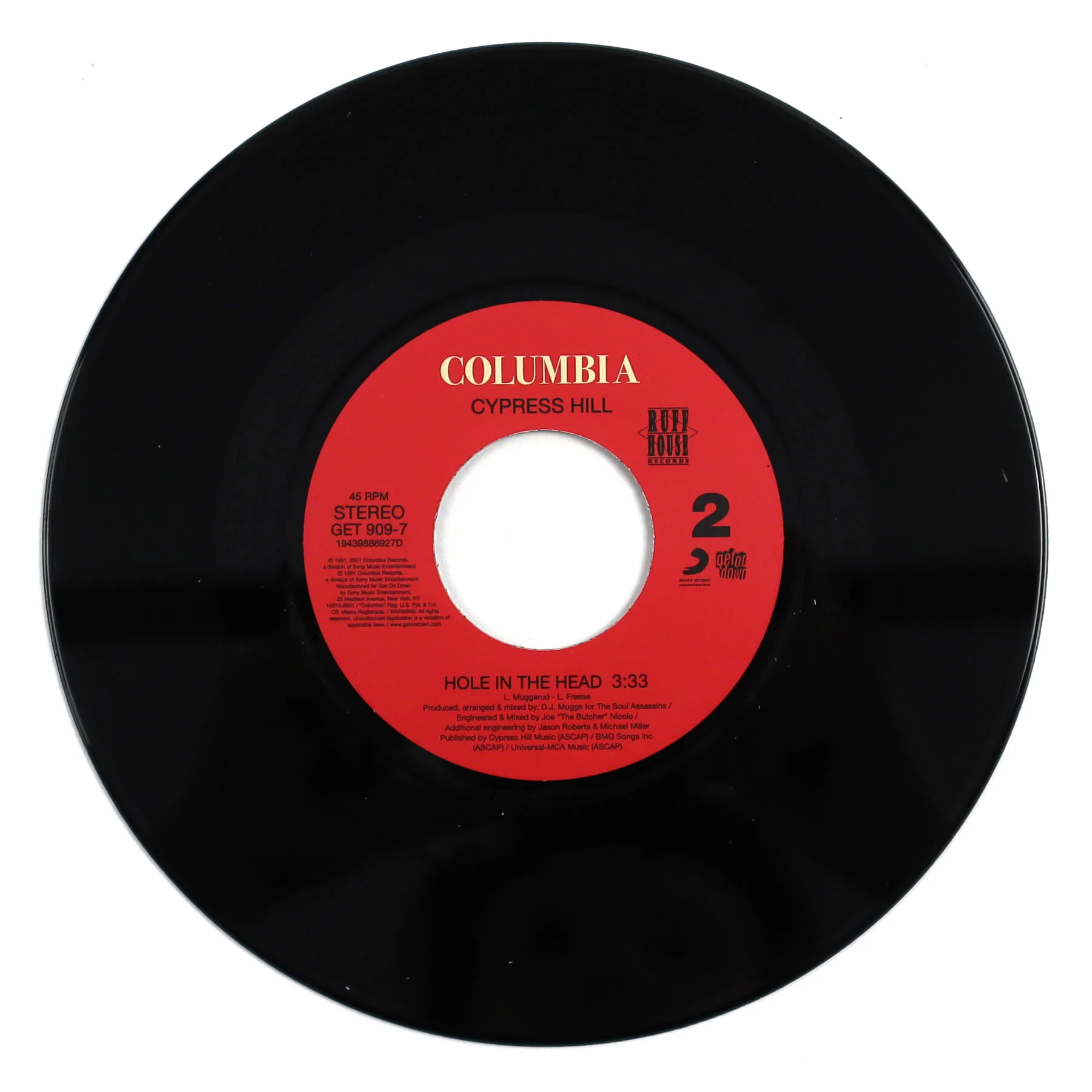 Cypress Hill: Hand On The Pump / Hole In The Head Vinyl 7" - Image 2