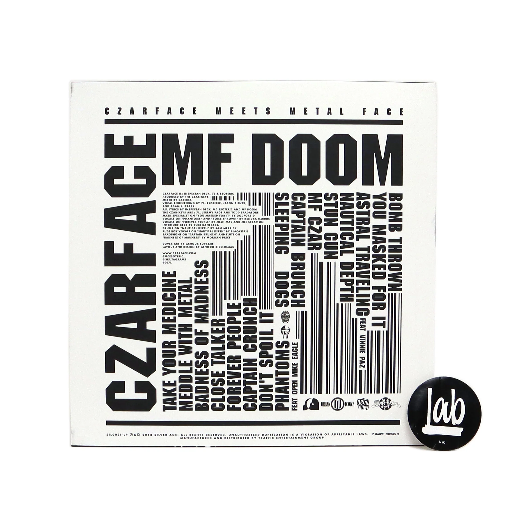 Czarface & MF Doom: Czarface Meets Metal Face (Indie Exclusive Colored Vinyl) Vinyl LP - Image 3