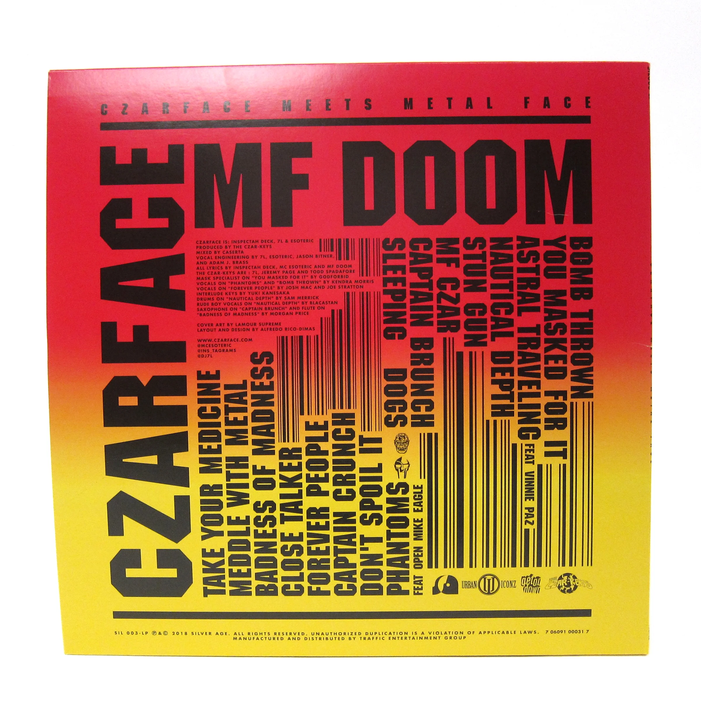 Czarface & MF Doom: Czarface Meets Metal Face Vinyl LP - Image 2