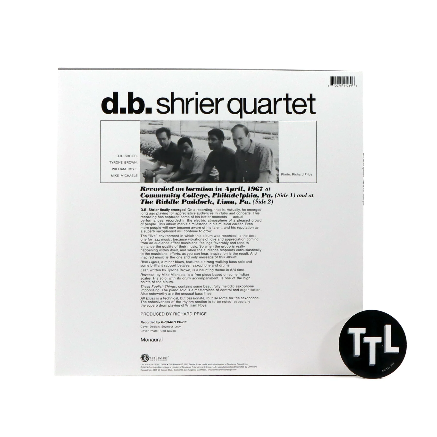 D.B. Shrier Quartet: D.B. Shrier Emerges Vinyl LP - Image 3