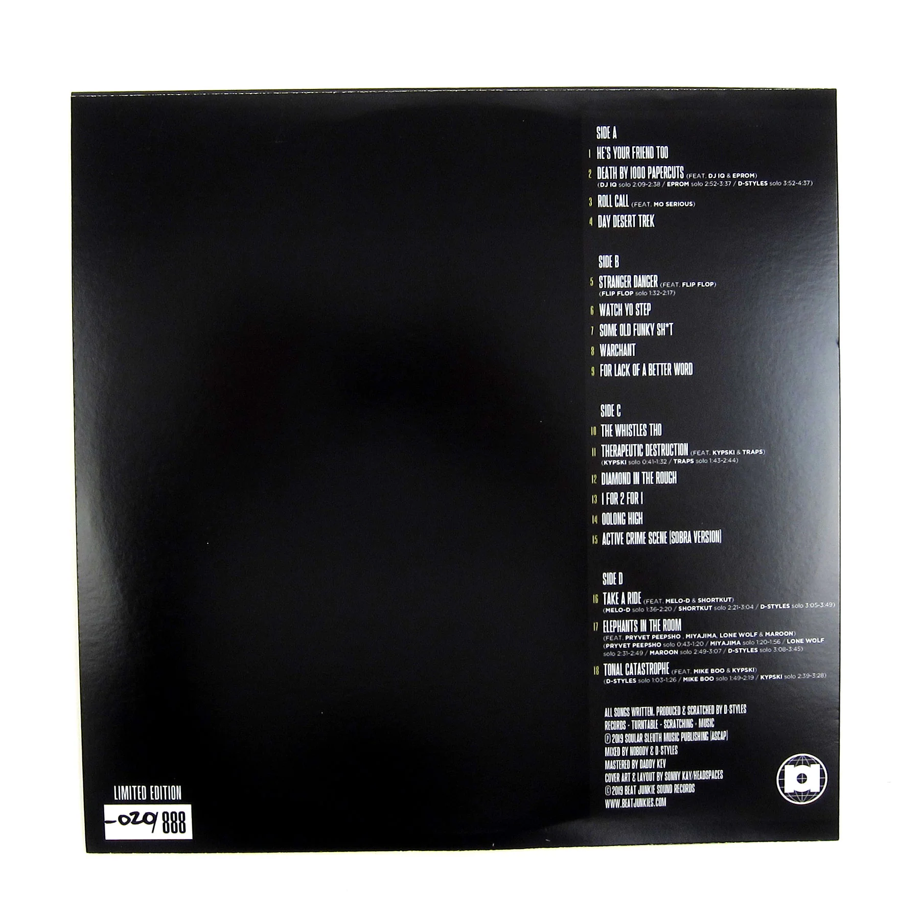D-Styles: Noises In The Right Order Vinyl 2LP - Image 4