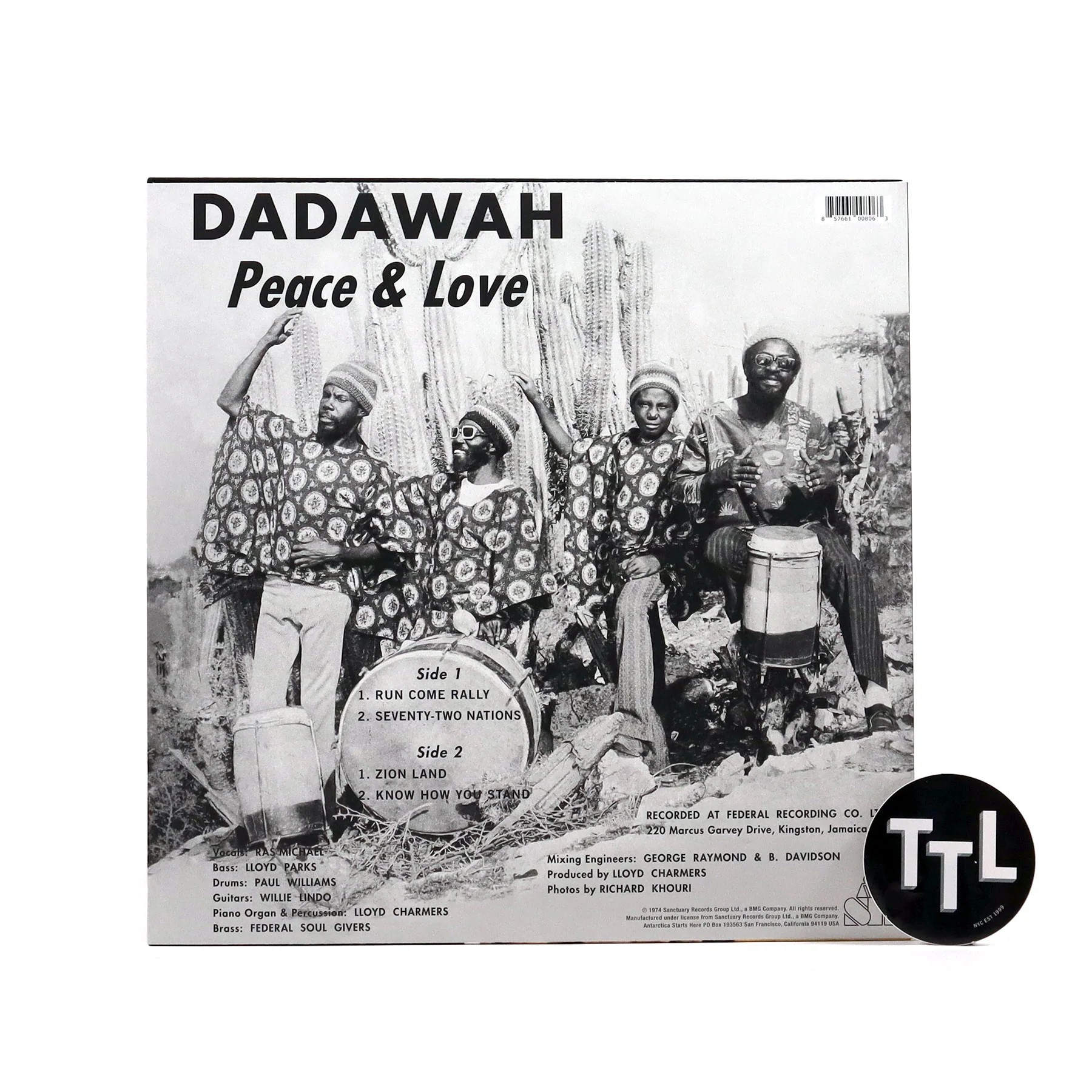 Dadawah: Peace And Love - Wadadasow Vinyl LP - Image 3