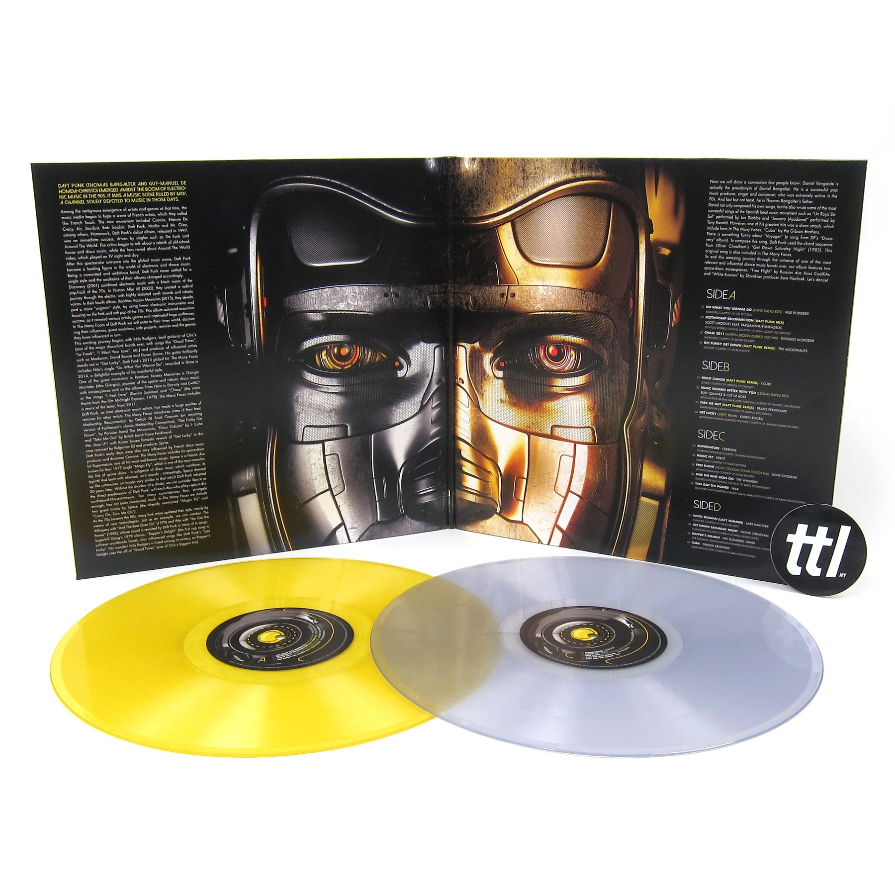 Daft Punk: The Many Faces Of Daft Punk (Colored Vinyl) Vinyl 2LP - Image 2