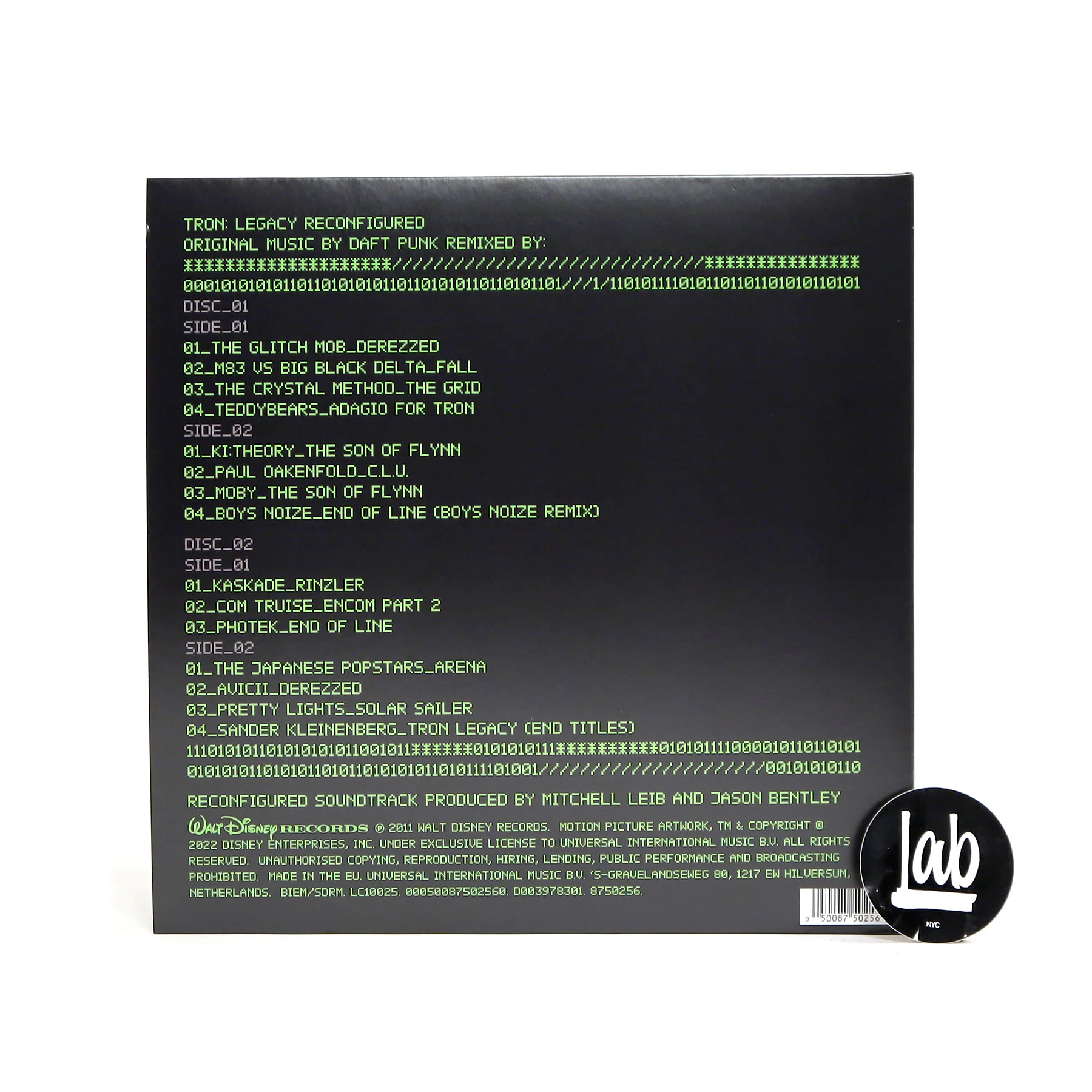 Daft Punk: Tron Legacy Reconfigured Soundtrack Vinyl 2LP - Image 3