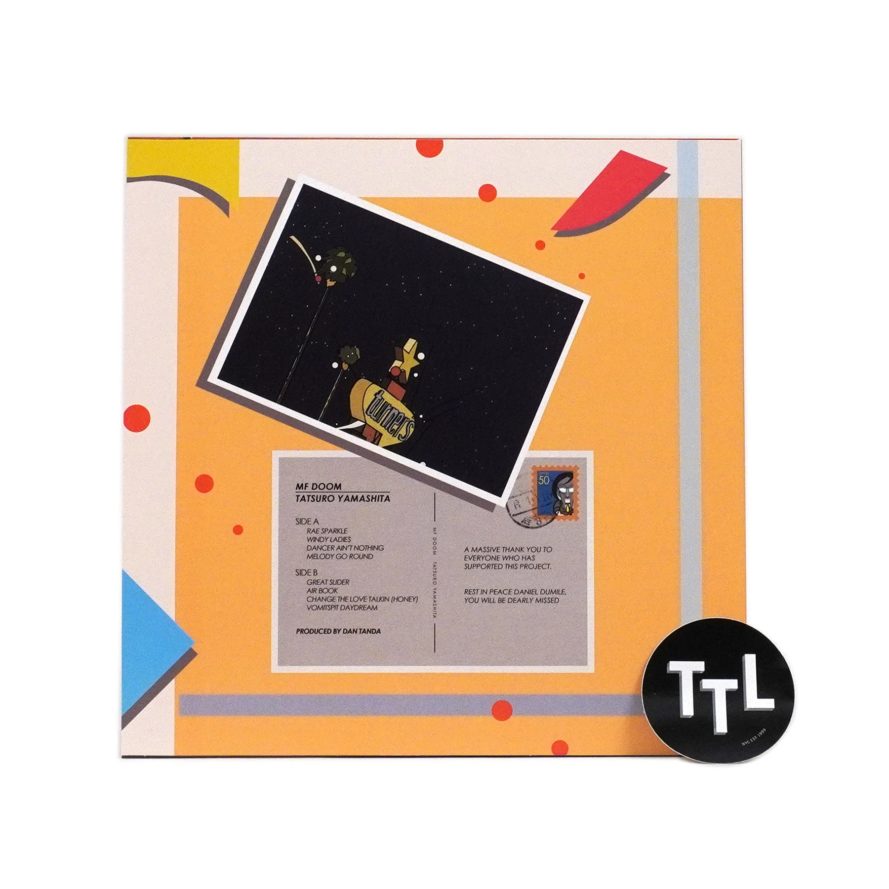 Dan Tanda: MF DOOM x Tatsuro Yamashita Vinyl LP - Image 2