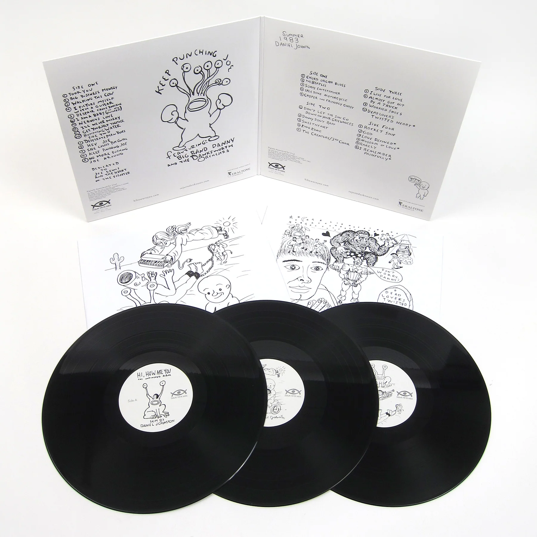 Daniel Johnston: Hi How Are You - Yip / Jump Music Vinyl 3LP - Image 2