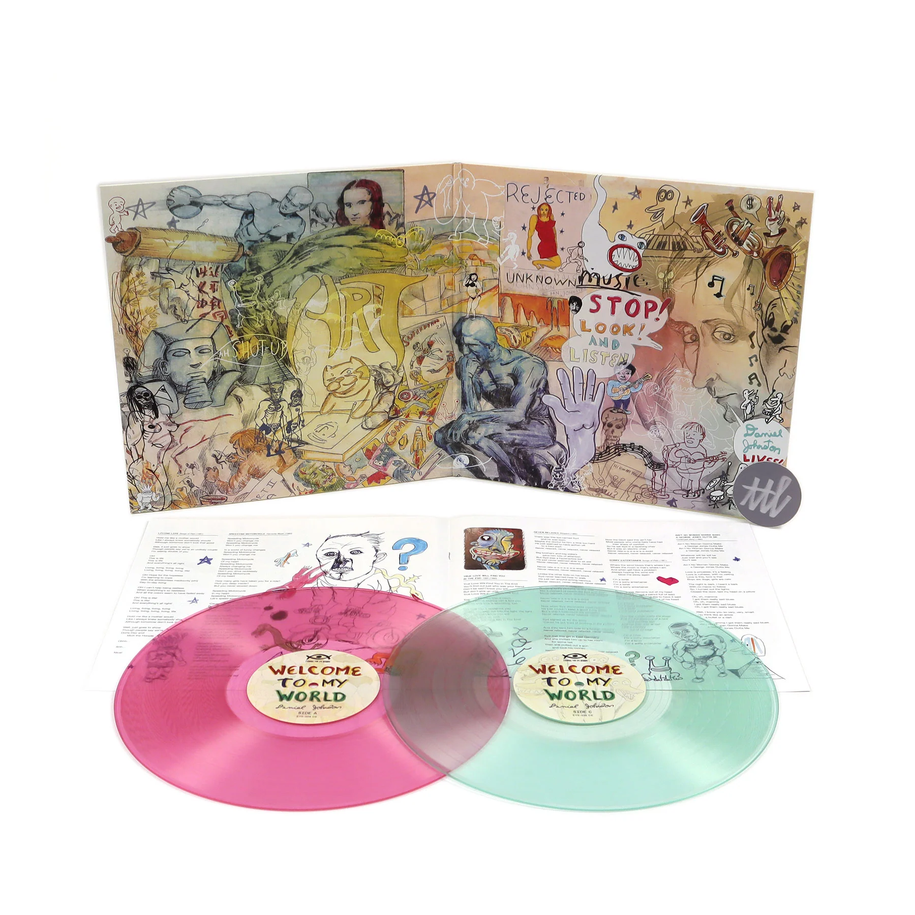 Daniel Johnston: Welcome To My World (Indie Exclusive Colored Vinyl) Vinyl 2LP - Image 2