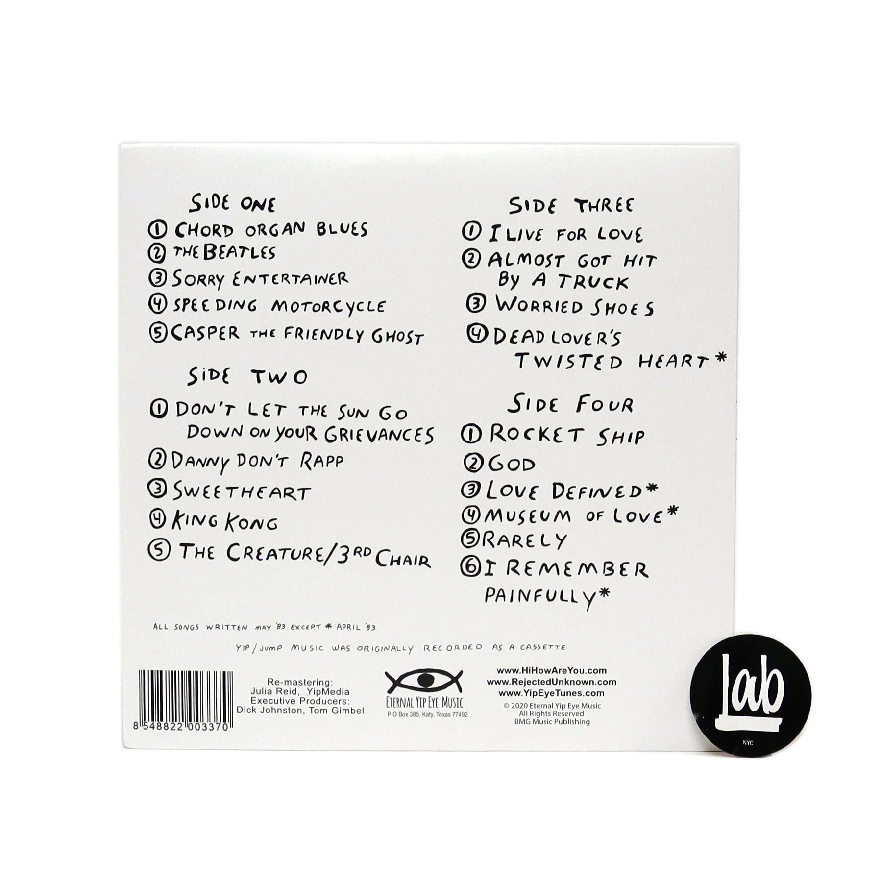 Daniel Johnston: Yip Jump Music Vinyl 2LP - Image 3