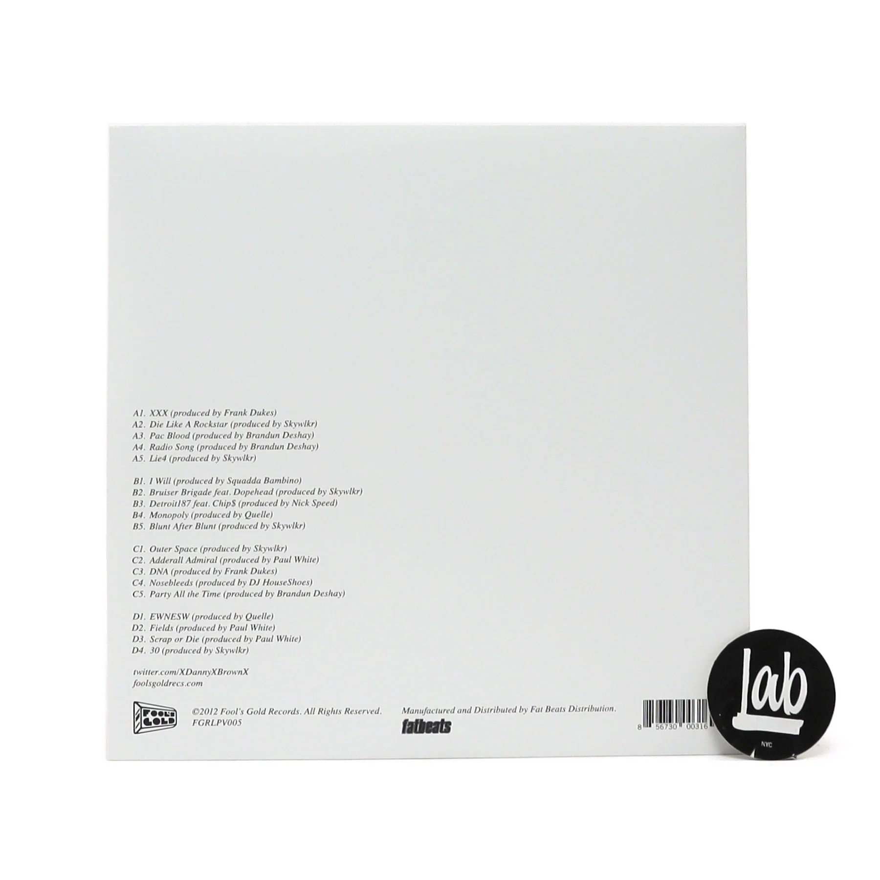 Danny Brown: XXX Vinyl 2LP - Image 3
