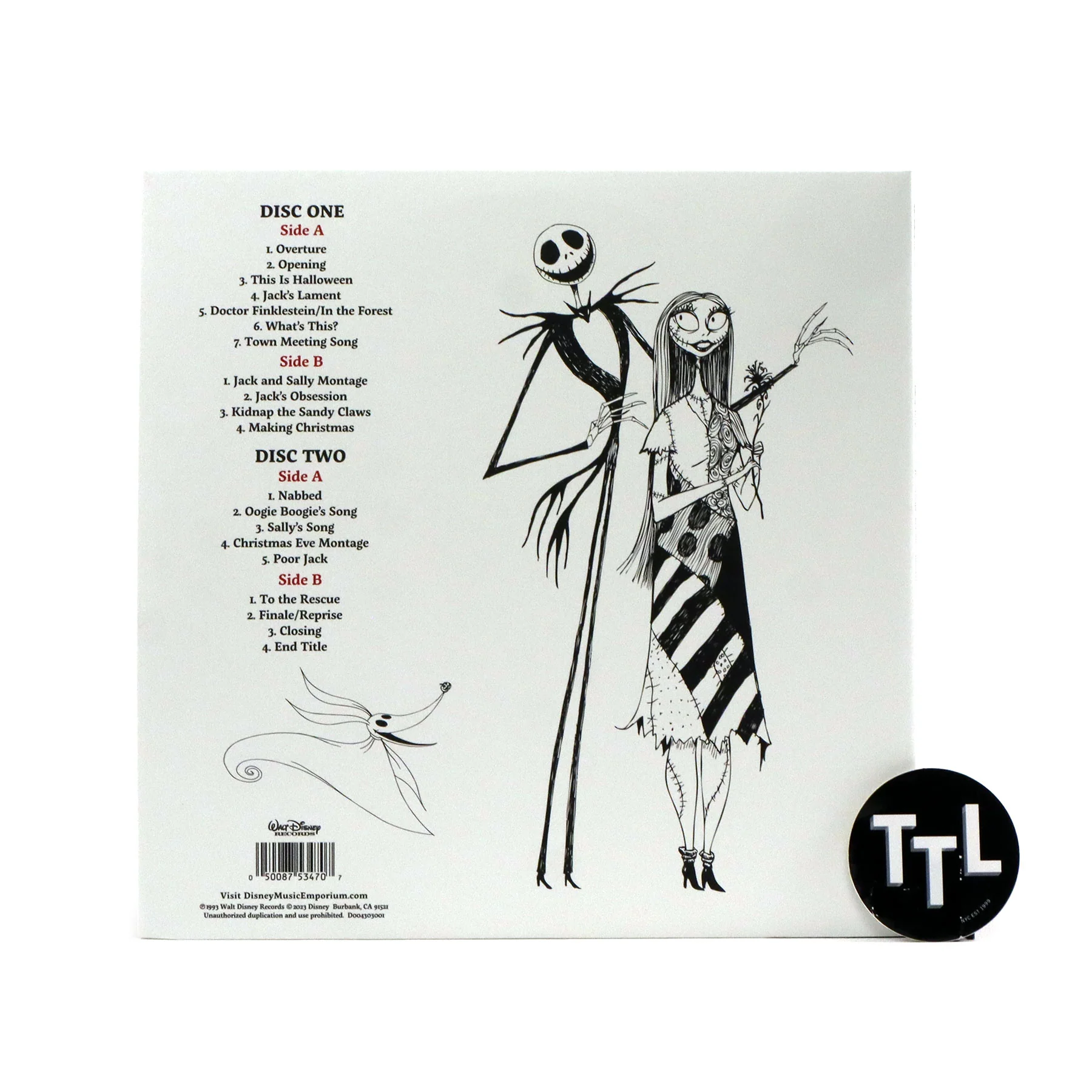 Danny Elfman: The Nightmare Before Christmas Soundtrack (Zoetropic Pic Disc) Vinyl 2LP - Image 3