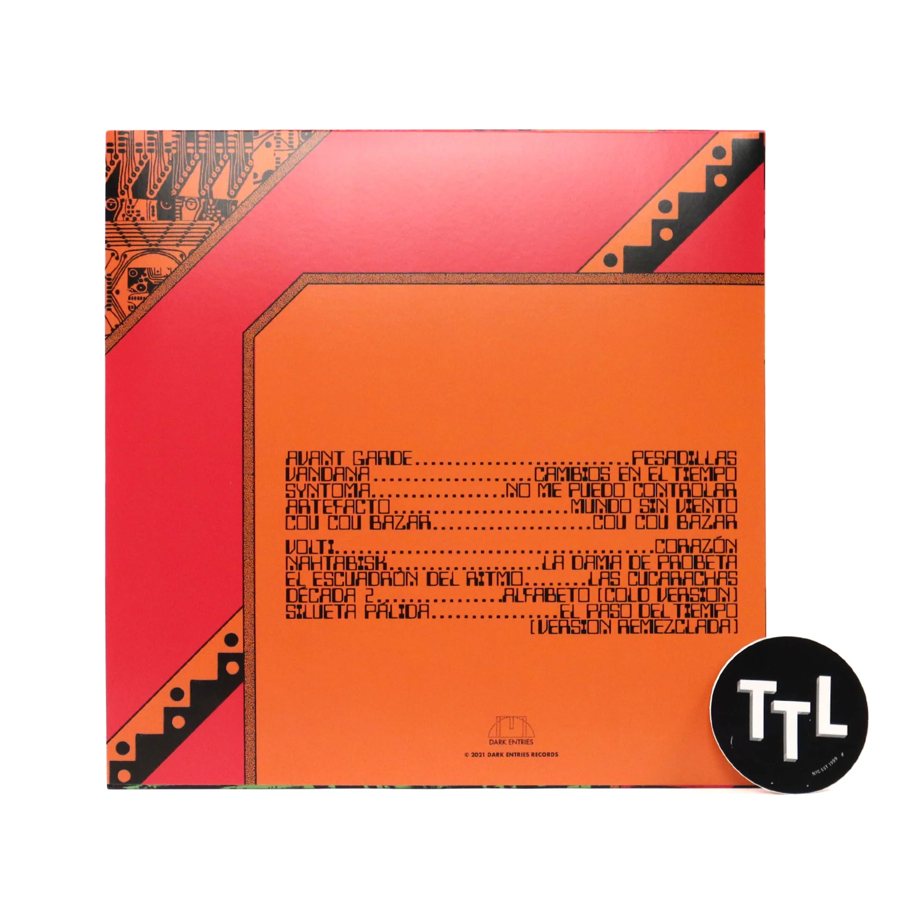 Dark Entries: Back Up - Mexican Tecno Pop 1980-1989 Vinyl LP - Image 3