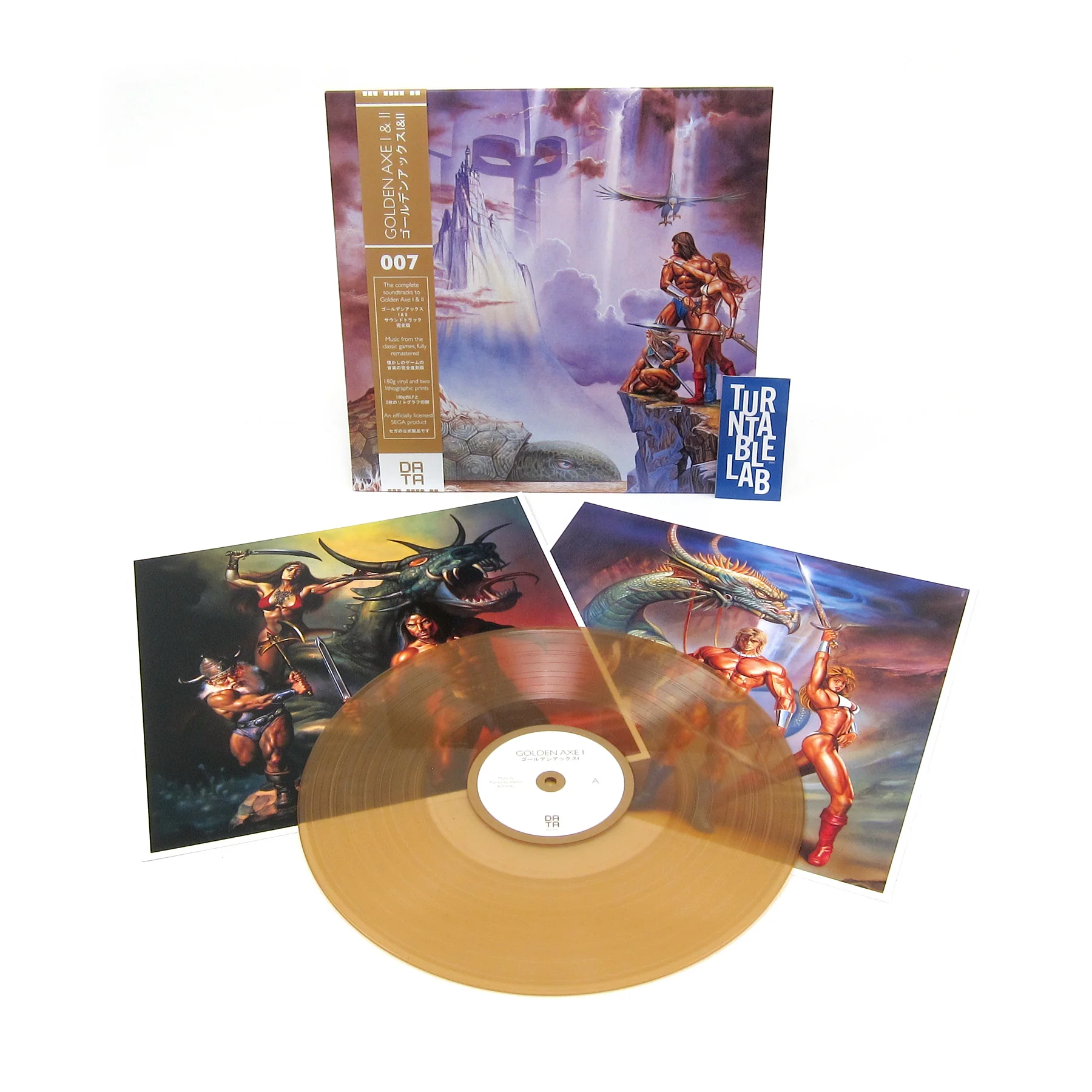 Data Discs: Golden Axe I&II Original Soundtracks (180g, Gold Colored Vinyl) Vinyl LP - Image 2