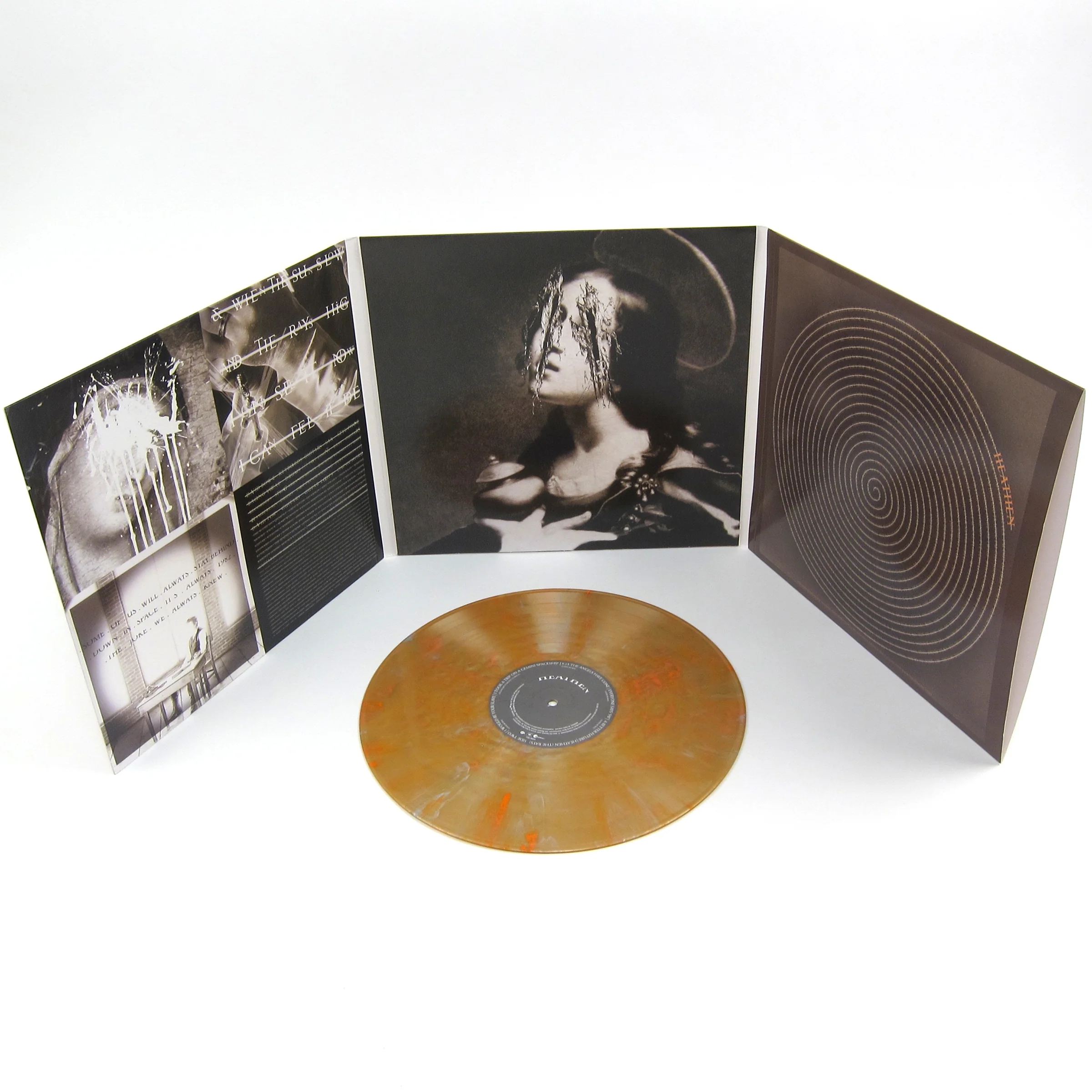 David Bowie: Heathen (Platinum & Orange Swirl Colored Vinyl) Vinyl LP - Image 2