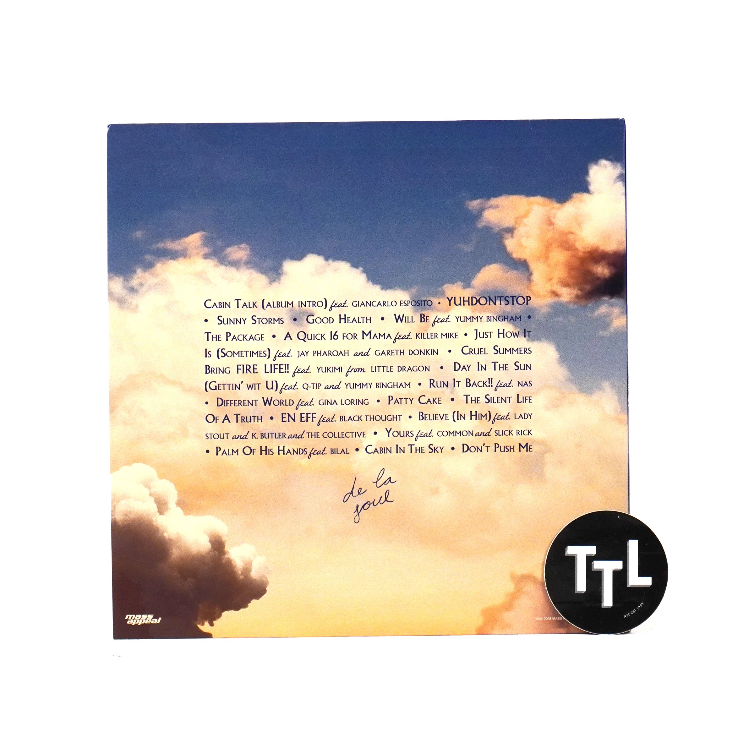 De La Soul: Cabin In The Sky (Sky Blue Colored Vinyl, Alt Cover) Vinyl 2LP - Image 3