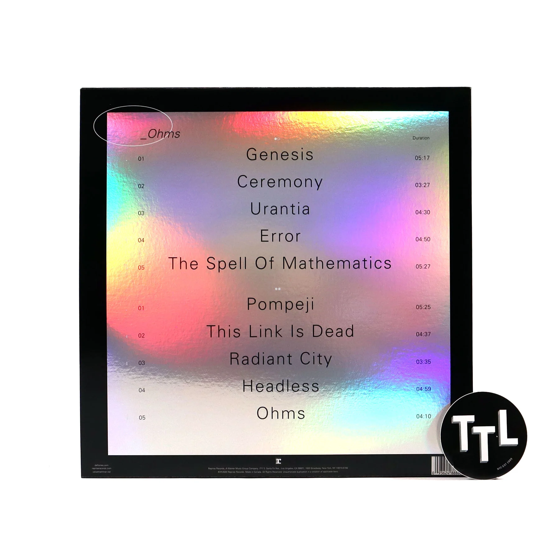 Deftones: Ohms (Clear Colored Vinyl) Vinyl LP - Image 3