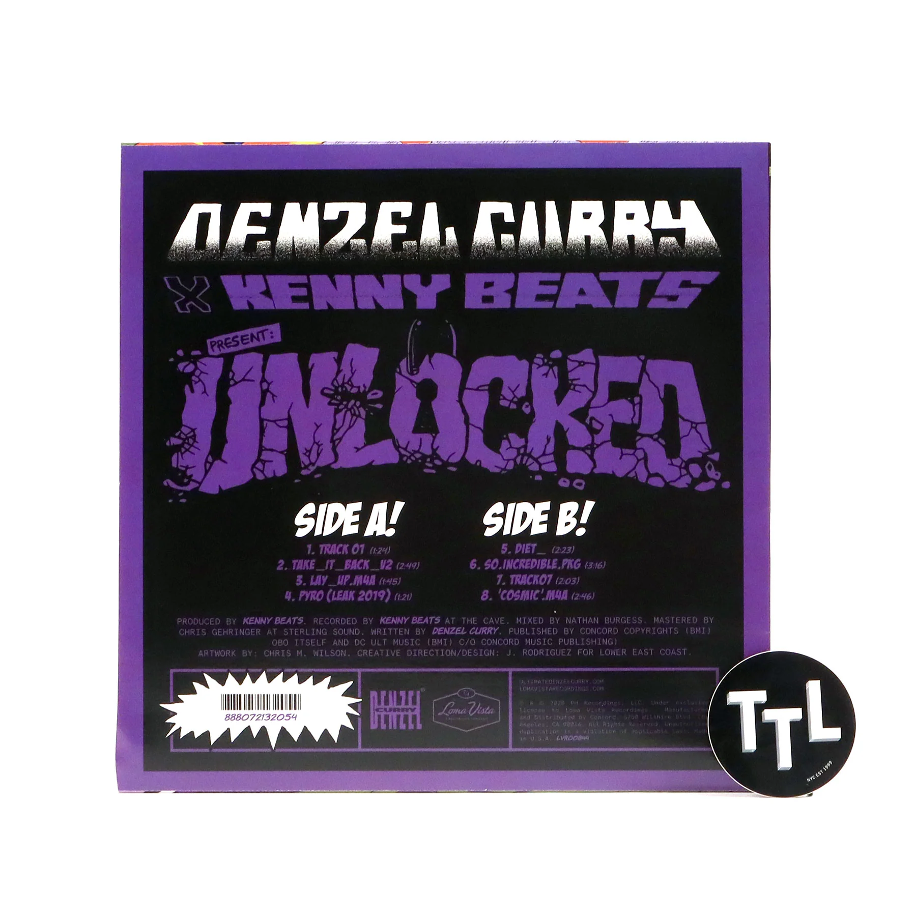 Denzel Curry & Kenny Beats: Unlocked (Amethyst Colored Vinyl) Vinyl LP - Image 3