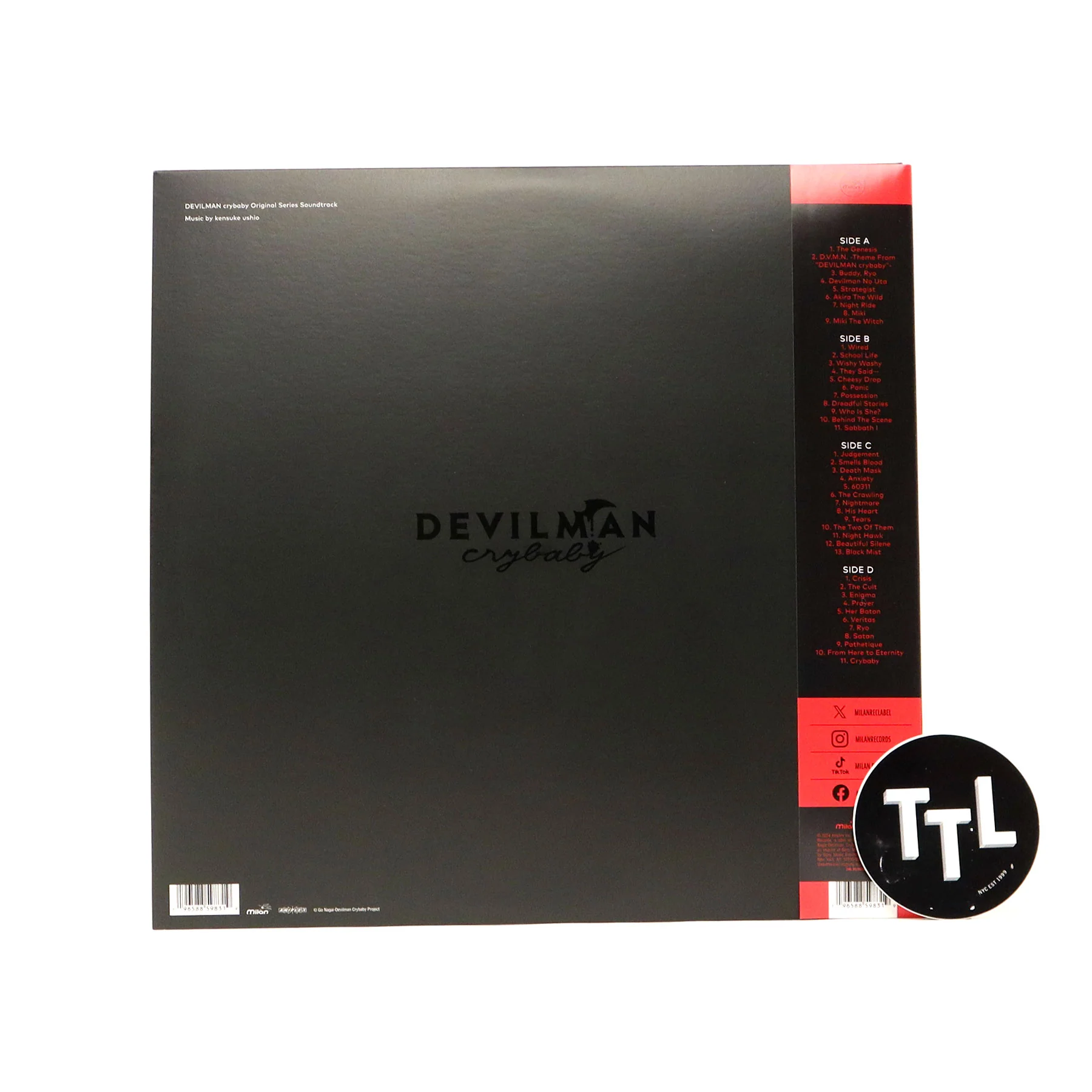 Kensuke Ushio: Devilman Crybaby Soundtrack (Colored Vinyl) Vinyl 2LP - Image 4