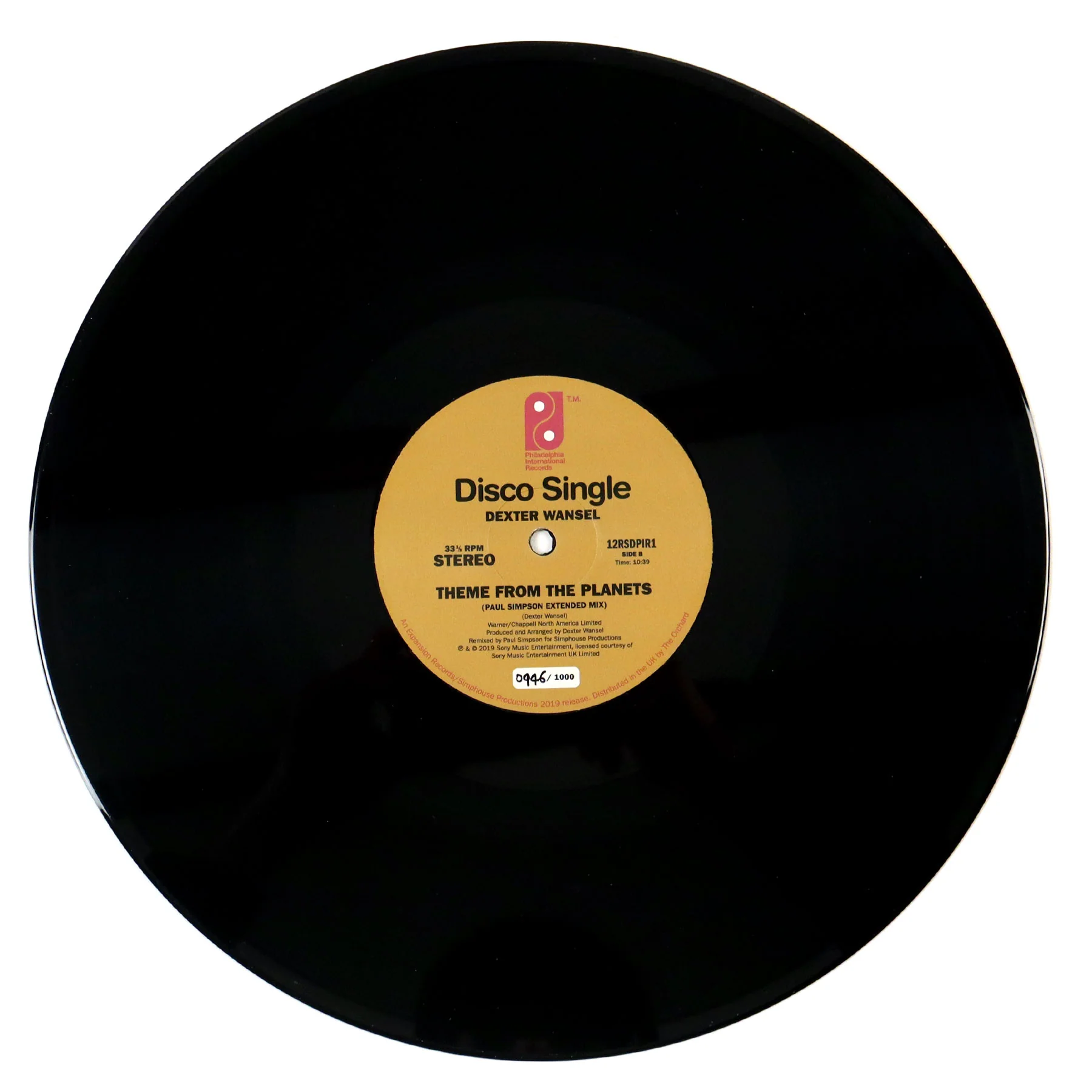 Dexter Wansel: Life On Mars / Theme From The Planets (Paul Simpson Remixes) Vinyl 12" - Image 3