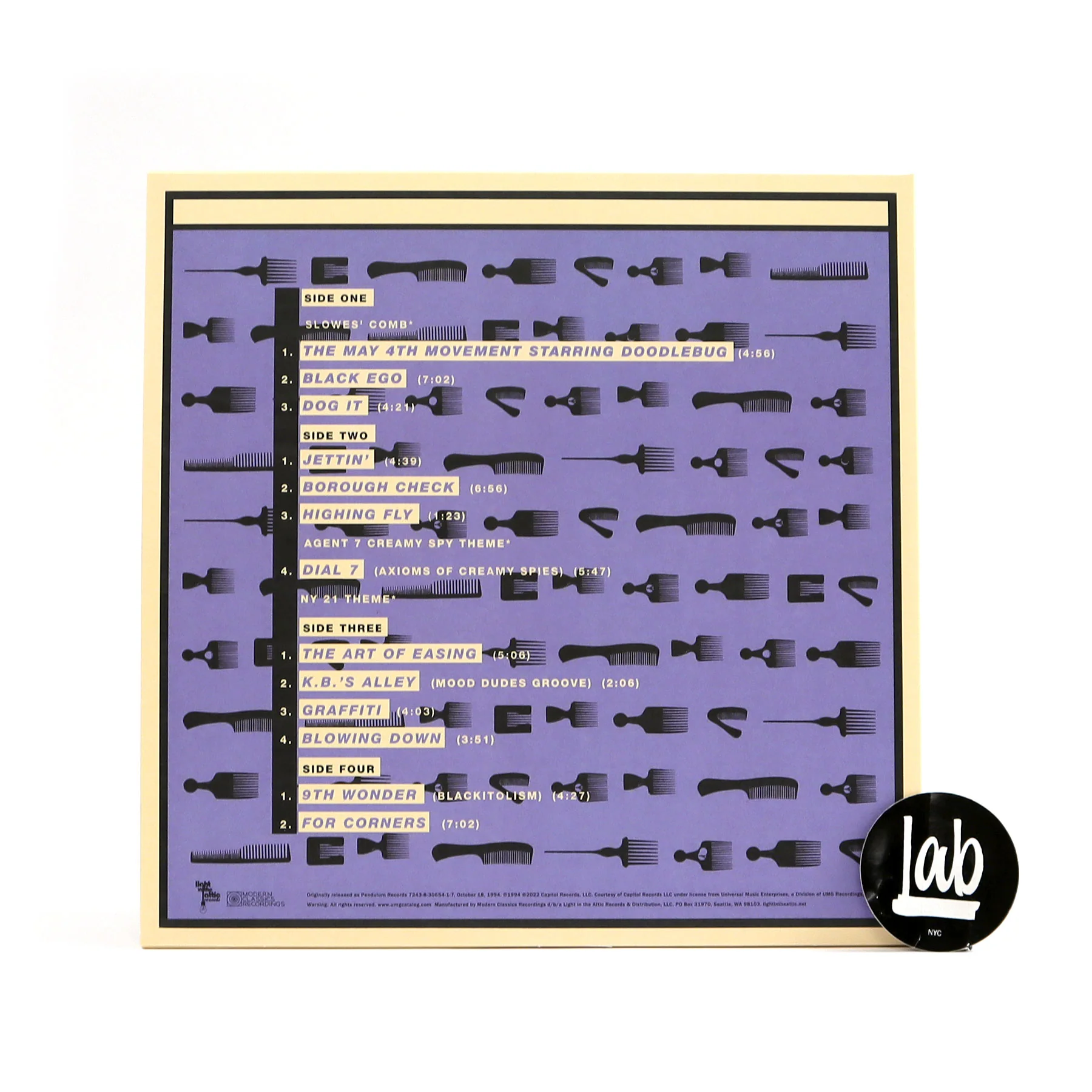 Digable Planets: Blowout Comb (Blue & Gold Colored Vinyl) Vinyl 2LP - Image 3