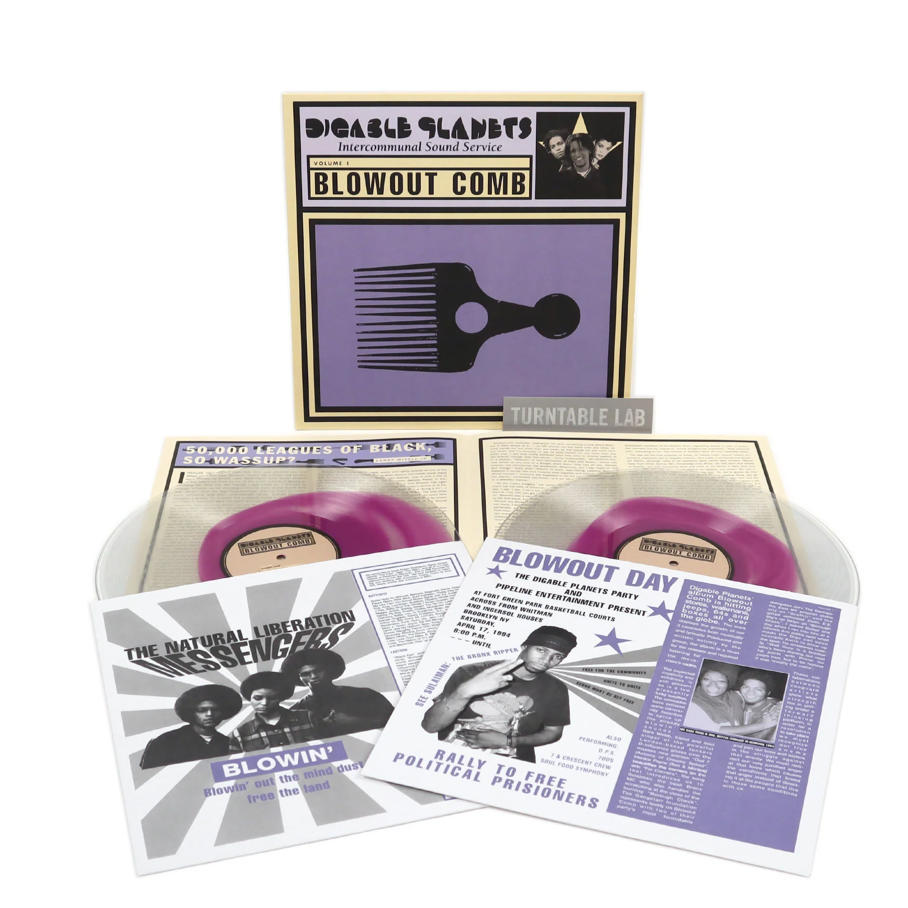 Digable Planets: Blowout Comb (Purple Center Colored Vinyl) Vinyl 2LP - Image 2