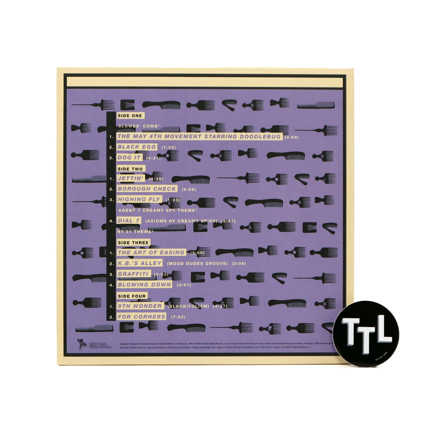 Digable Planets: Blowout Comb (Purple Center Colored Vinyl) Vinyl 2LP - Image 3