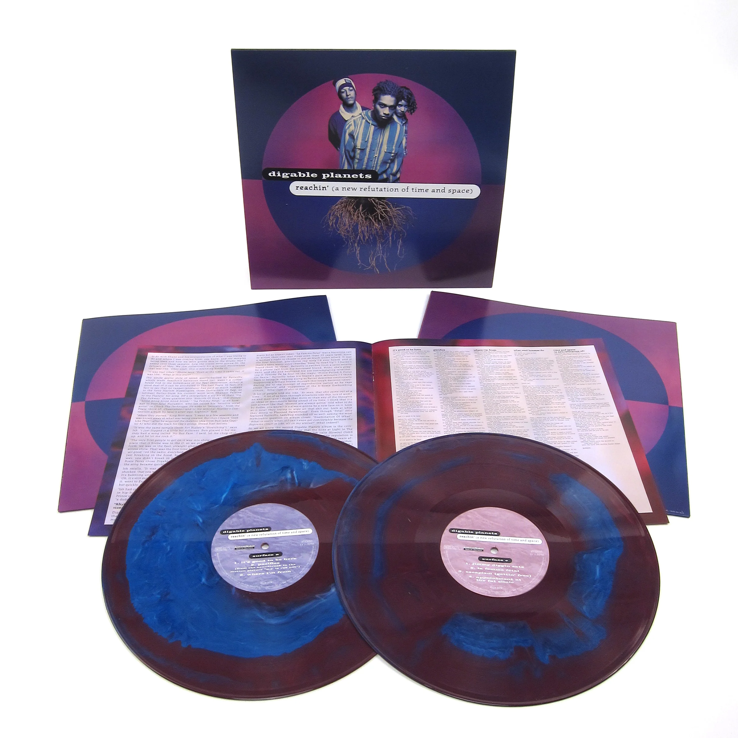 Digable Planets: Reachin' (A New Refutation of Time and Space) (Swirl Colored Vinyl) Vinyl 2LP - Image 2