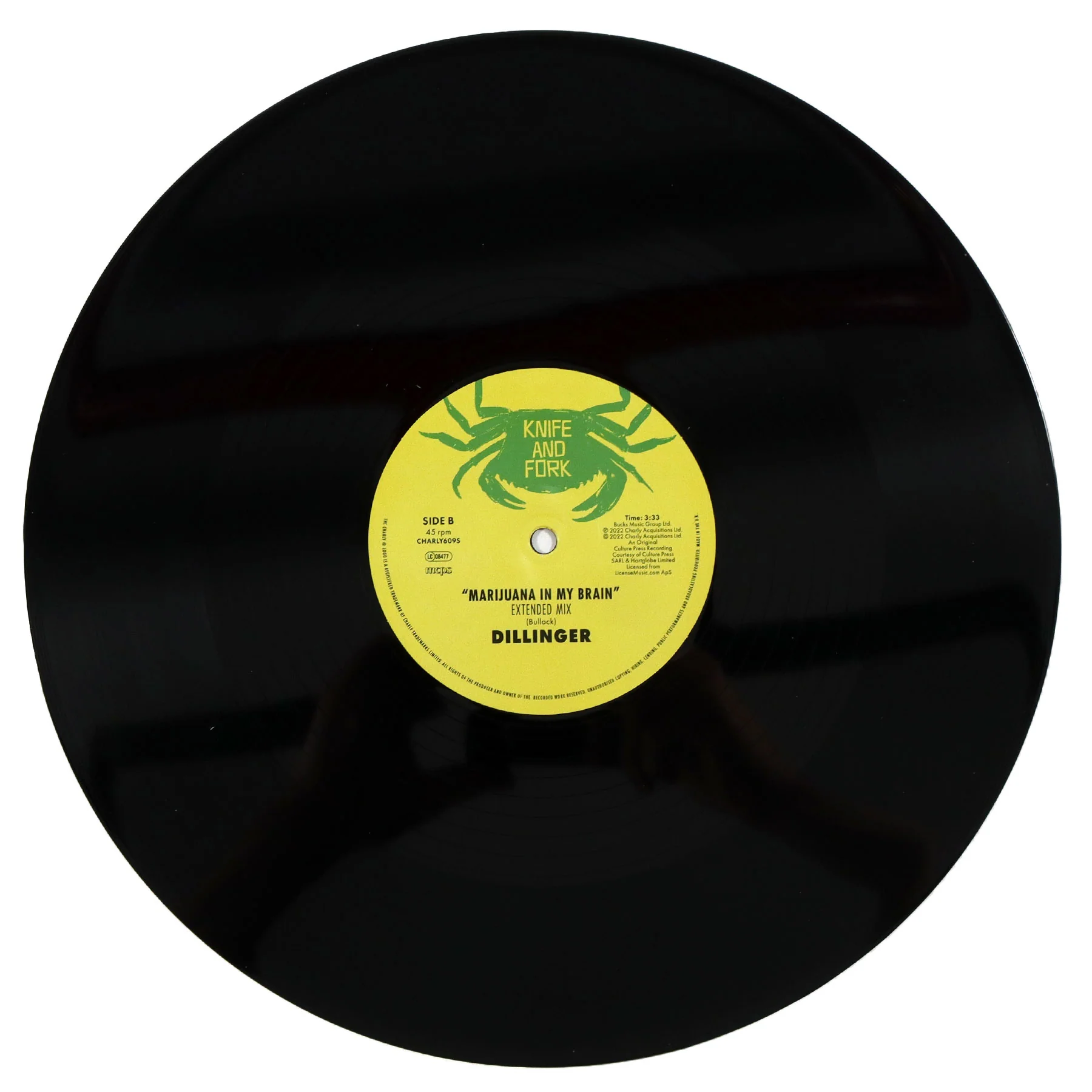 Dillinger: Cokane In My Brain / Marijuana In My Brain Vinyl 12" - Image 3