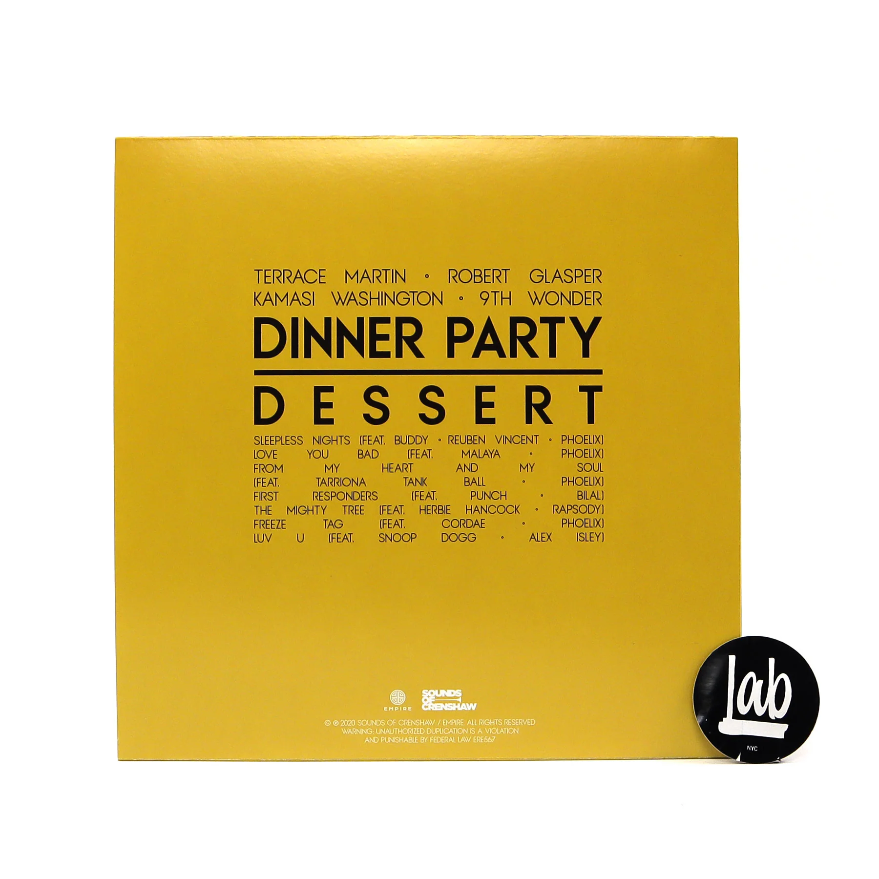Dinner Party: Dinner Party - Dessert (Terrace Martin, Robert Glasper, 9th Wonder, Kamasi Washington) Vinyl LP - Image 3