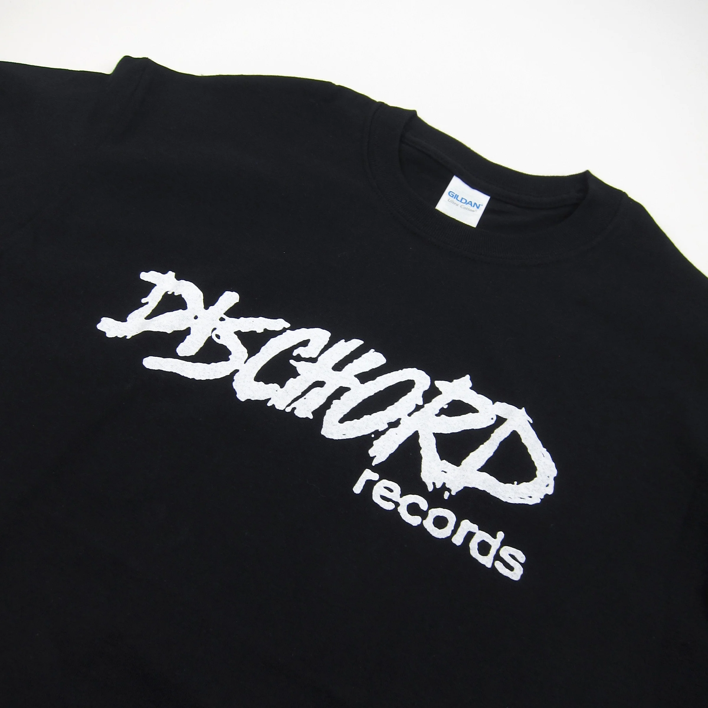 Dischord Records: Old Logo Shirt - Black - Image 2