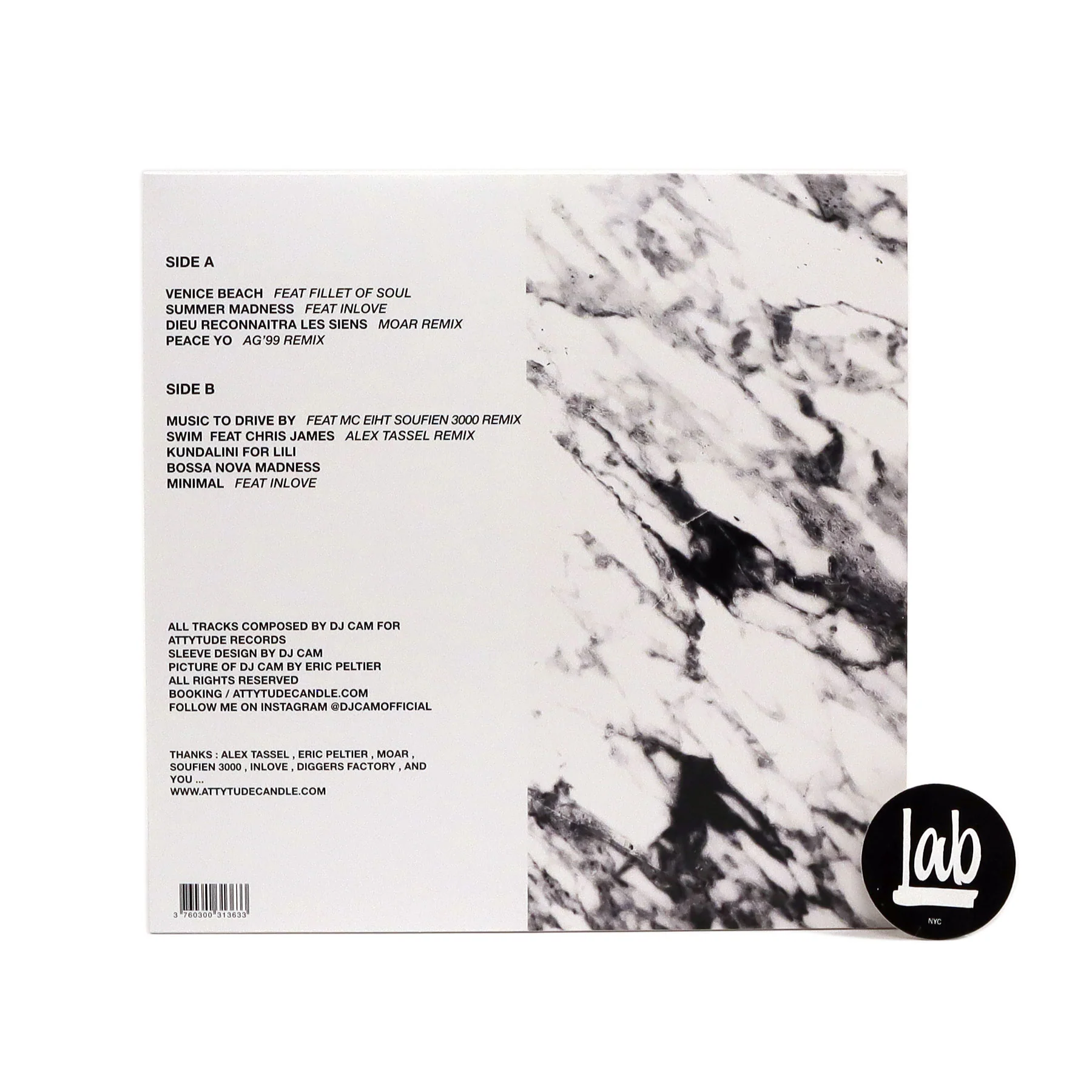 DJ Cam: Lost Found 2 (Colored Vinyl) Vinyl LP - Image 3