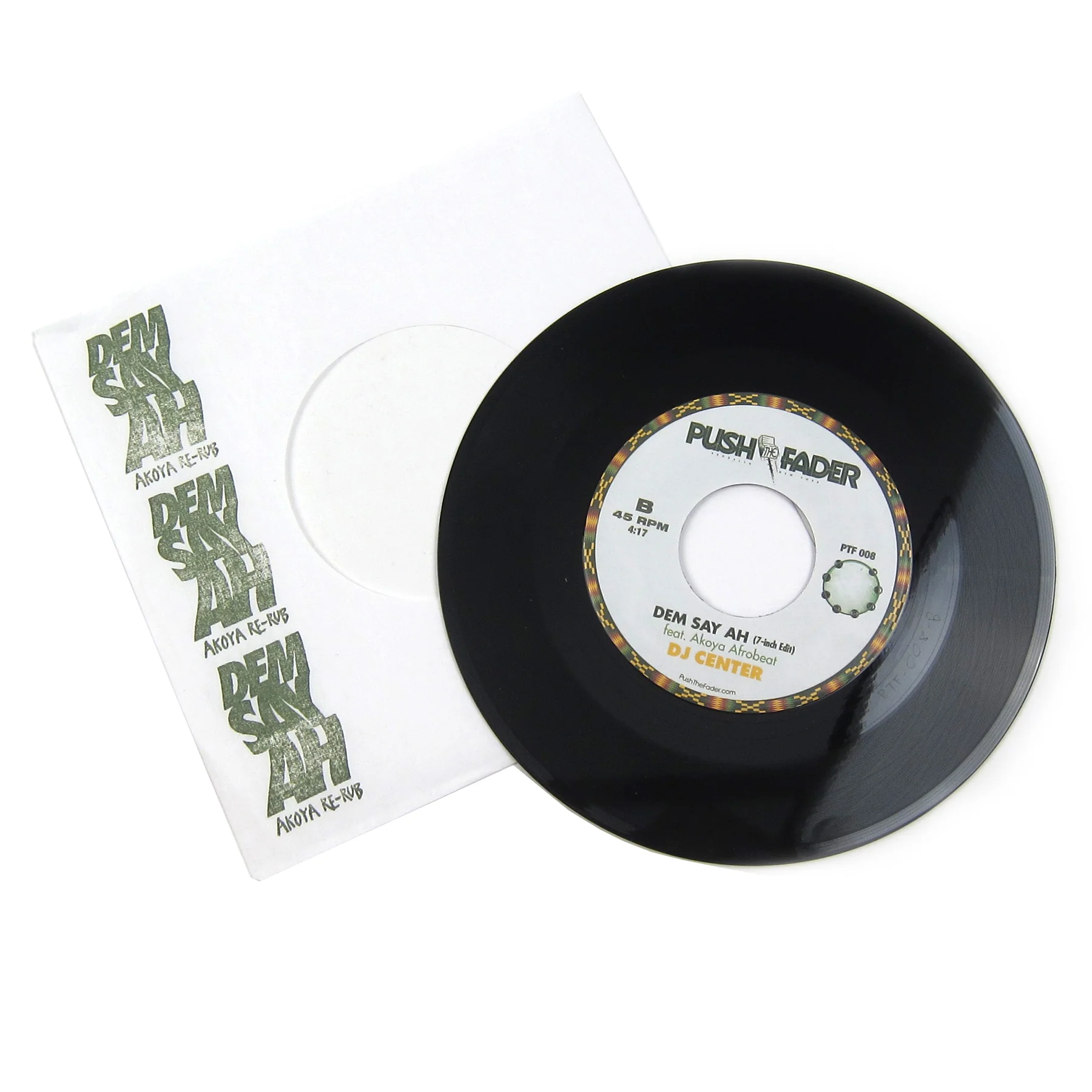 DJ Center feat. Akoya Afrobeat: Dem Say Ah (feat. Akoya Afrobeat) Vinyl 7" - Image 2