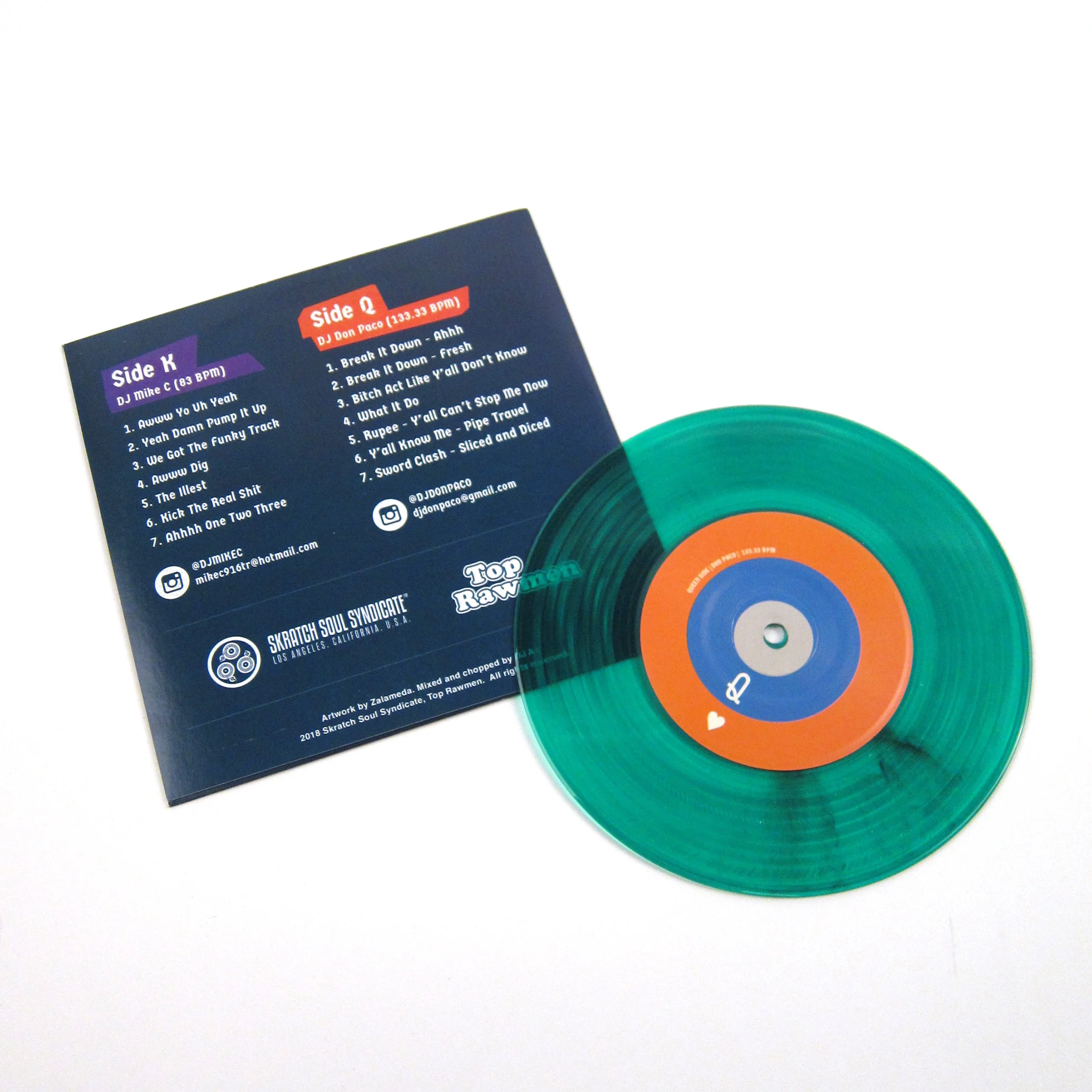 DJ Mike C / DJ Don Paco: Kings & Queens (Colored Vinyl) Vinyl 7" - Image 2