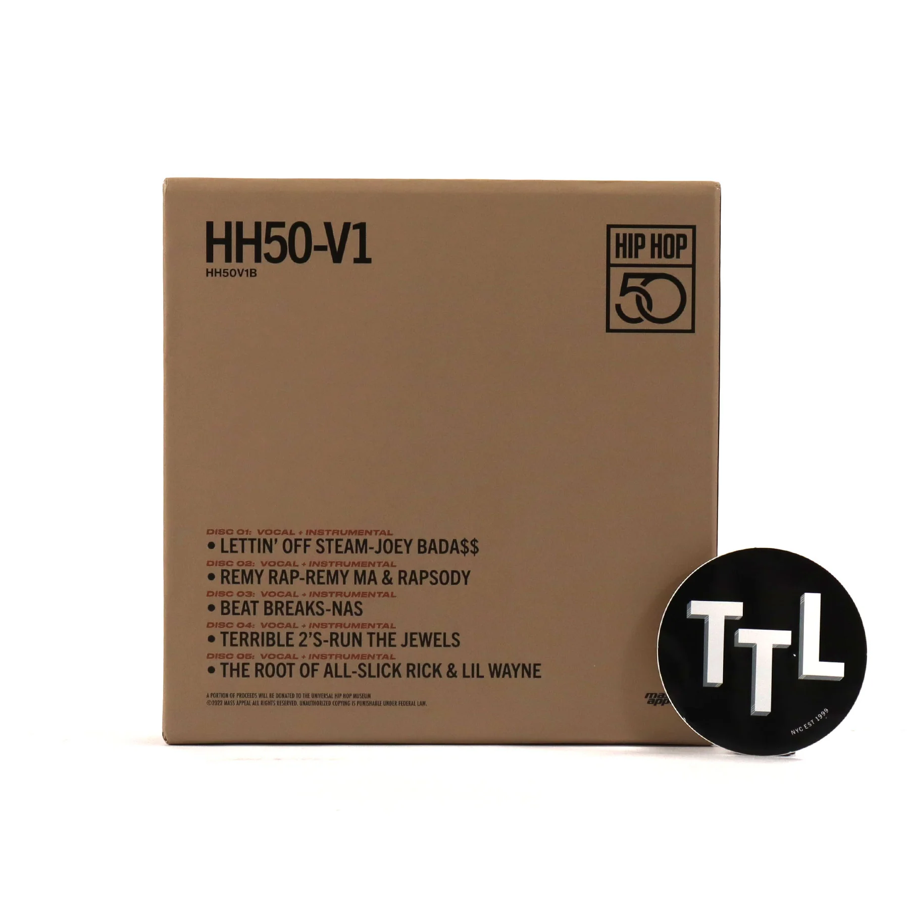 DJ Premier: Hip Hop 50 Vol.1 (Colored Vinyl) Vinyl 5x7" Boxset - Image 3