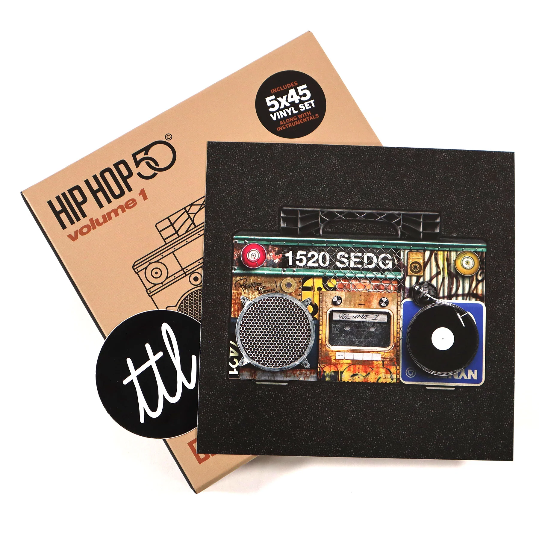 DJ Premier: Hip Hop 50 Vol.1 (Colored Vinyl) Vinyl 5x7" Boxset - Image 5