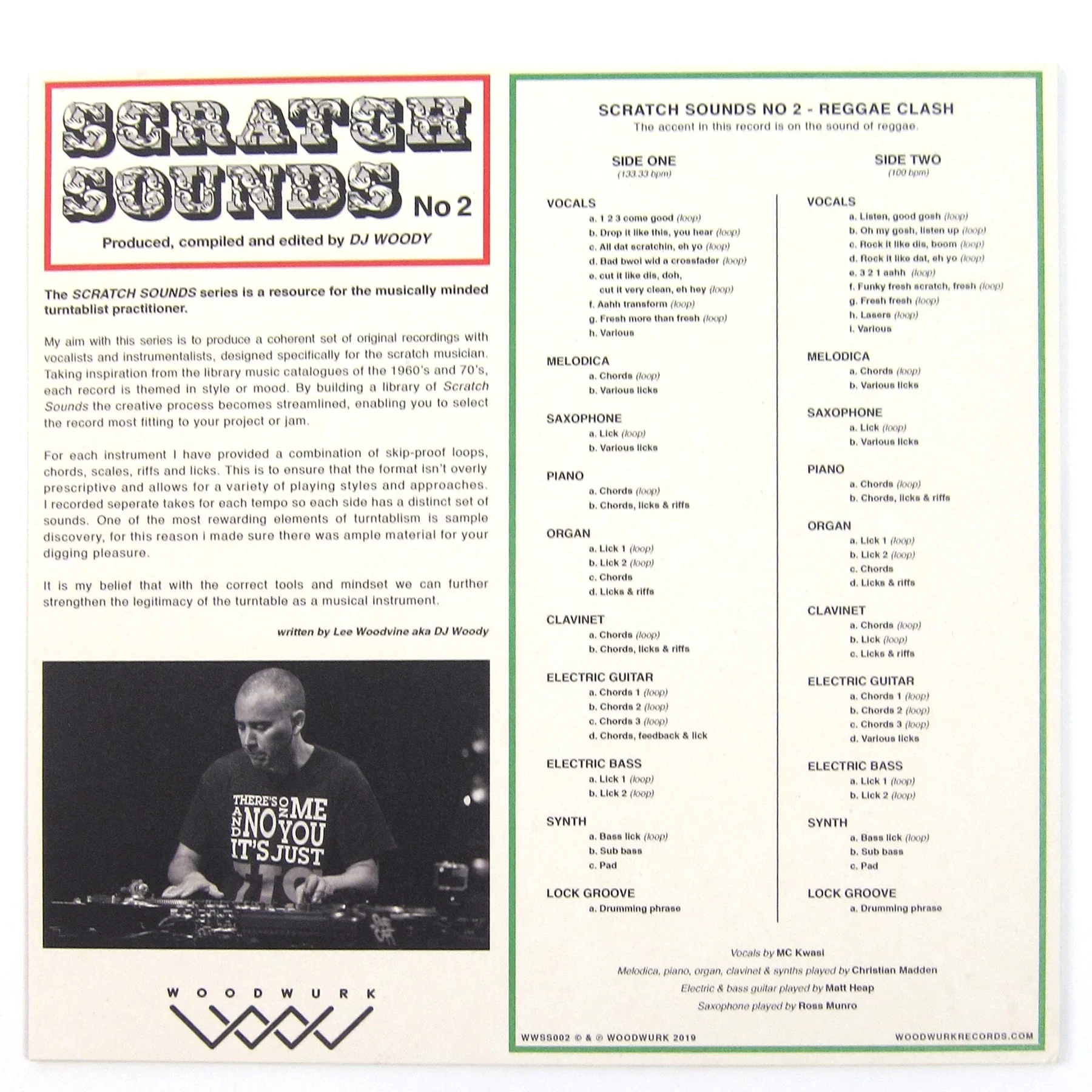 DJ Woody: Scratch Sounds No.2 Vinyl 12" - Image 2