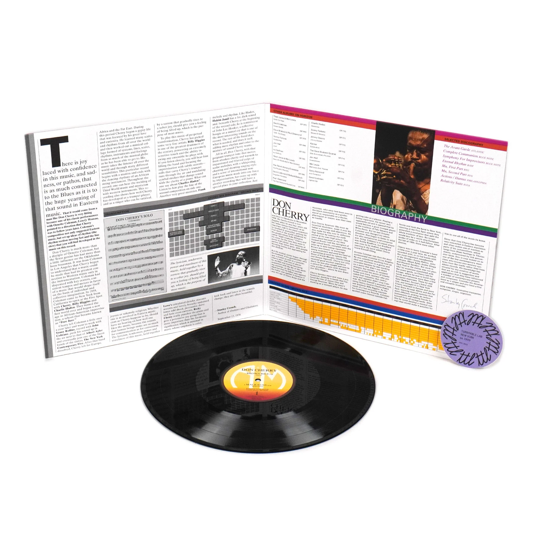 Don Cherry: Brown Rice Vinyl LP - Image 2