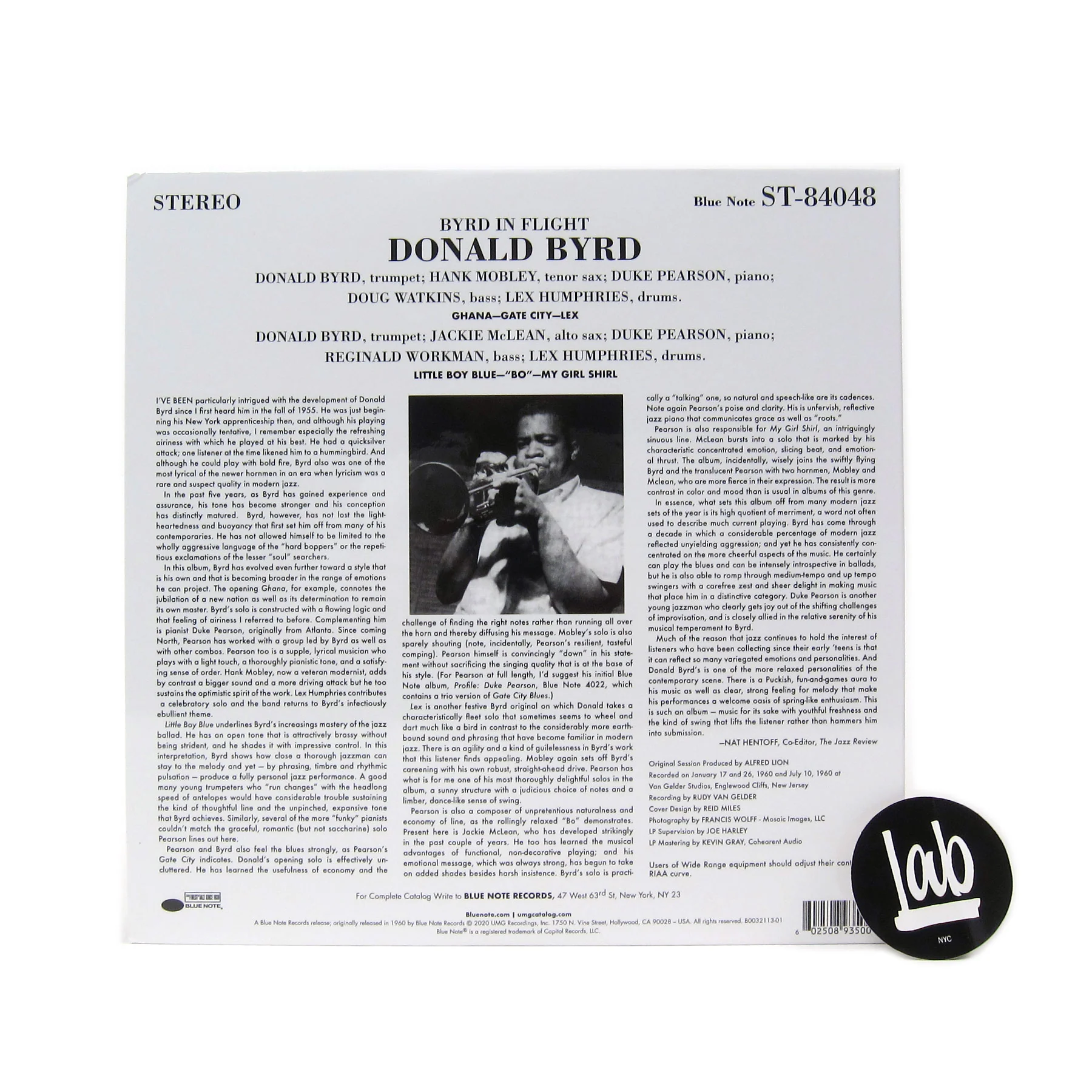 Donald Byrd: Byrd In Flight (Tone Poet 180g) Vinyl LP - Image 3