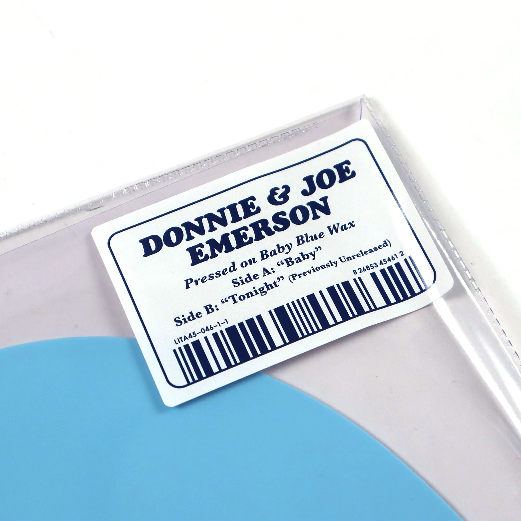 Donnie & Joe Emerson: Baby (Heart Shaped Colored Vinyl) Vinyl 7" - Image 3