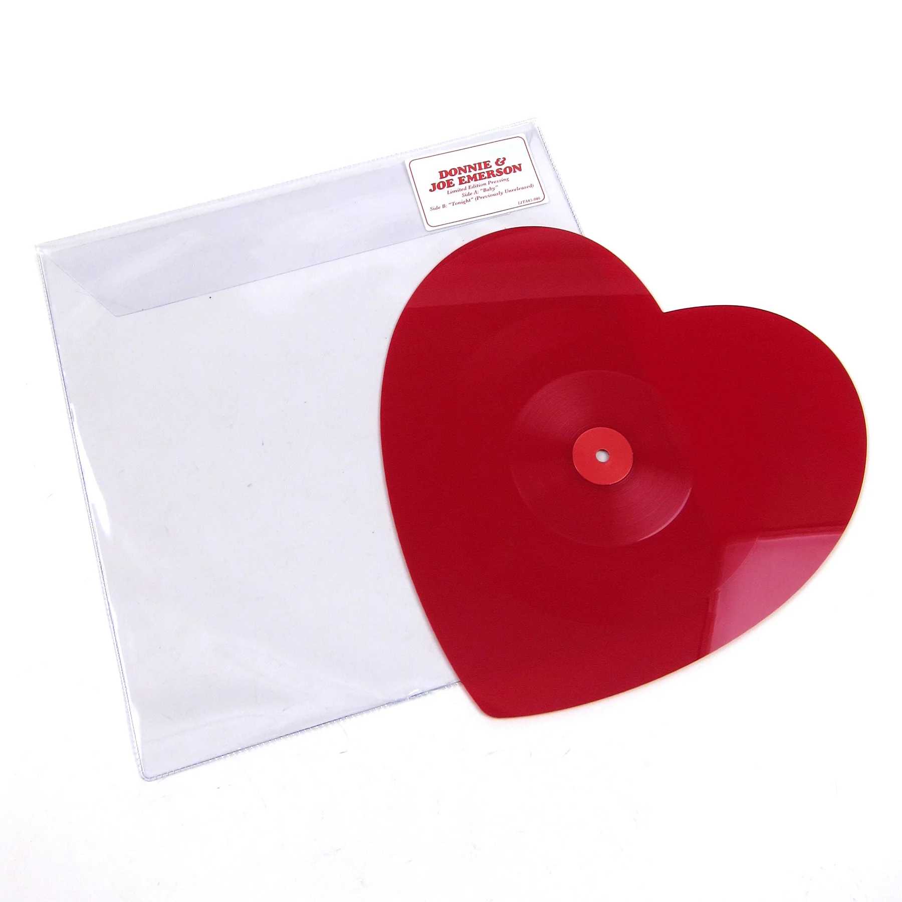 Donnie & Joe Emerson: Baby (Heart Shaped Colored Vinyl) Vinyl 7" - Image 6