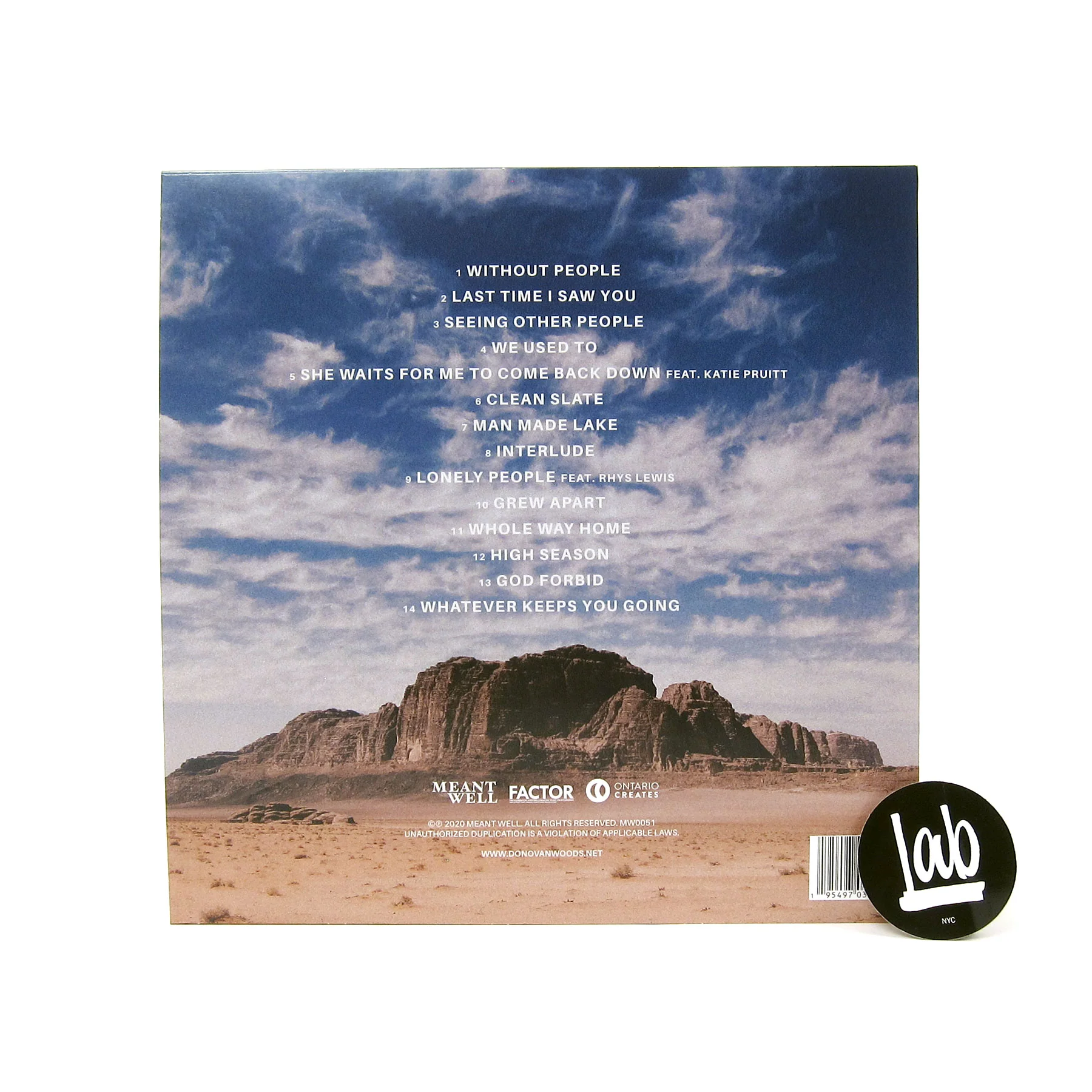Donovan Woods: Without People (180g, Colored Vinyl) Vinyl LP - Image 3