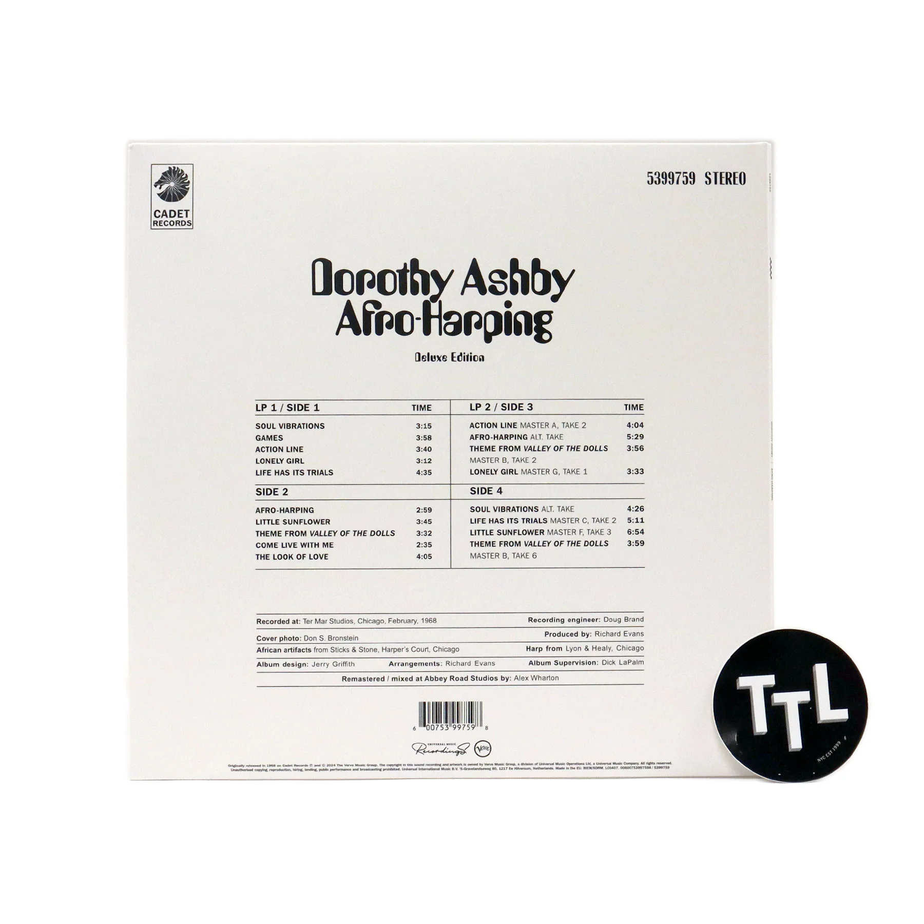 Dorothy Ashby: Afro-Harping - Deluxe Edition Vinyl 2LP - Image 3